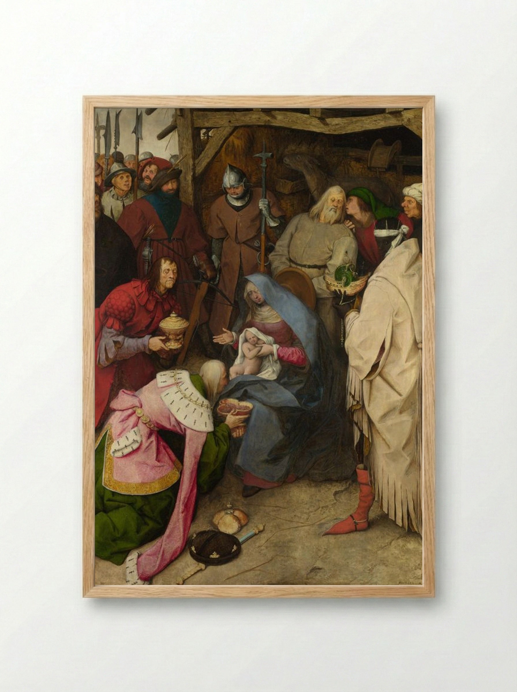 Adoration of the Magi - Pieter Bruegel the Elder - Framed Print Wood