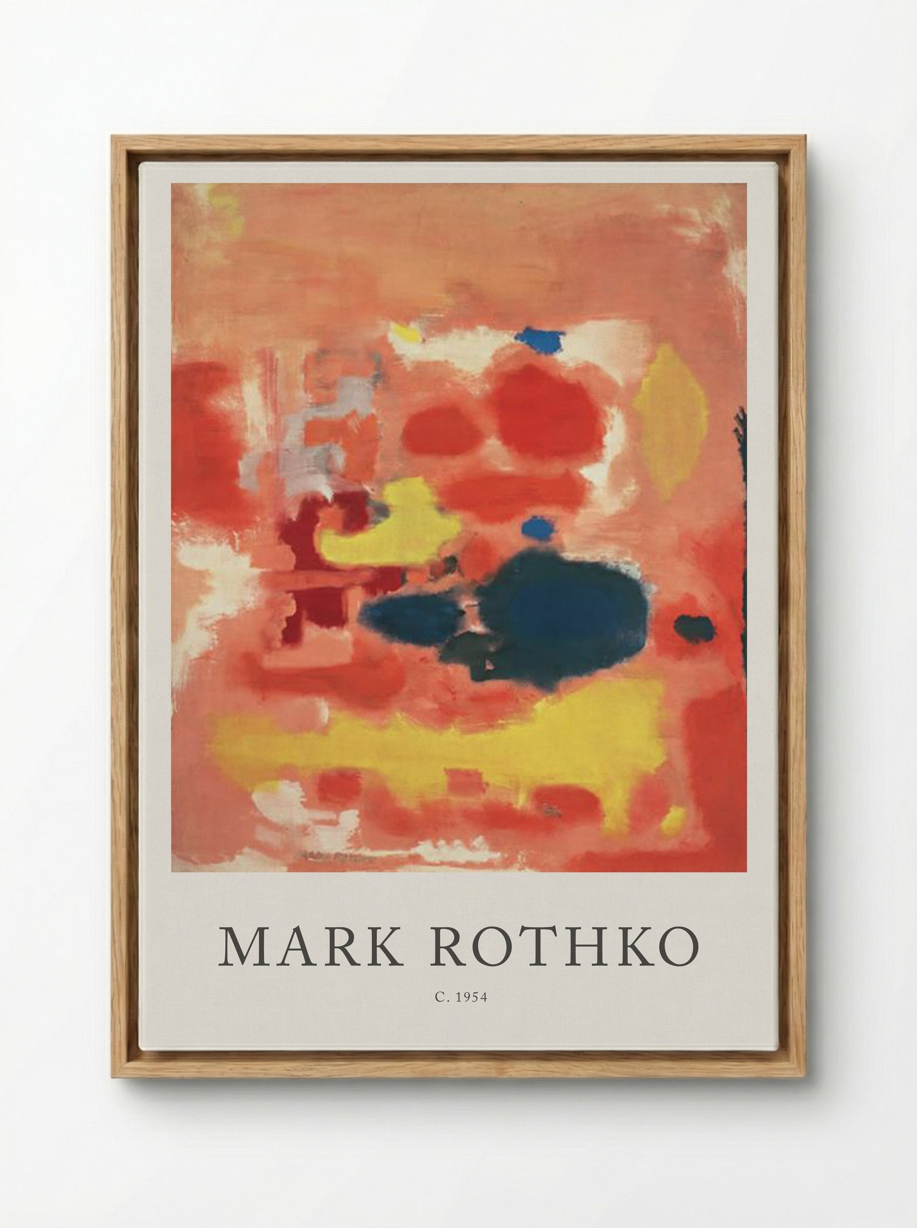 Untitled (Colour Field Painting) - Mark Rothko - Framed Canvas Wood