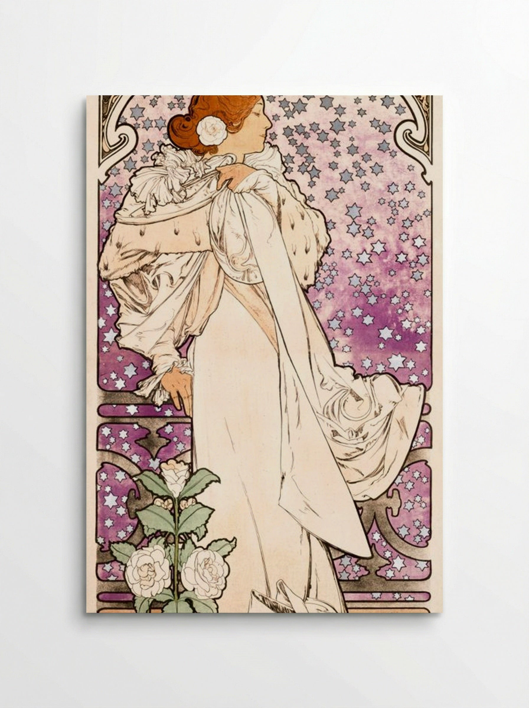 La Dame aux Camélias: Sarah Bernhardt - Alphonse Mucha - Poster