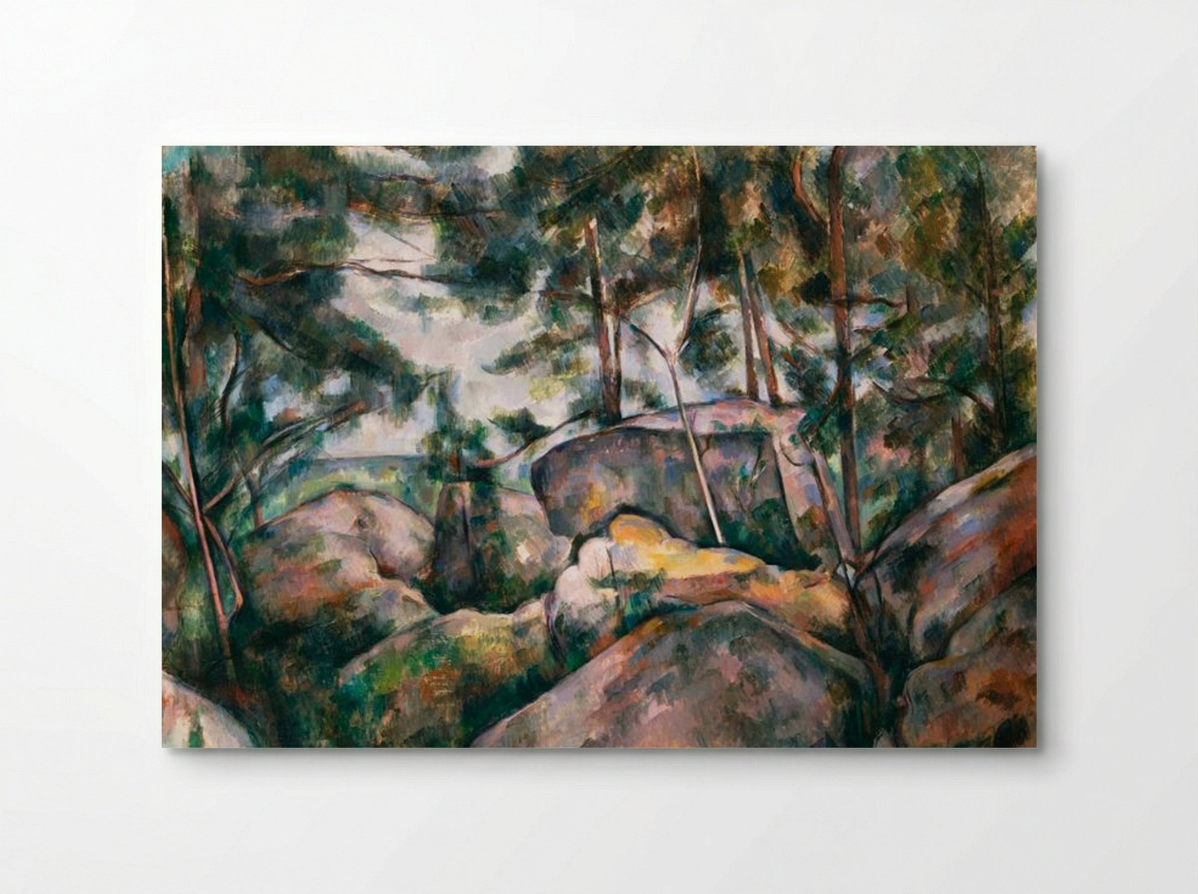 Rocks in the Forest - Paul Cézanne - Poster