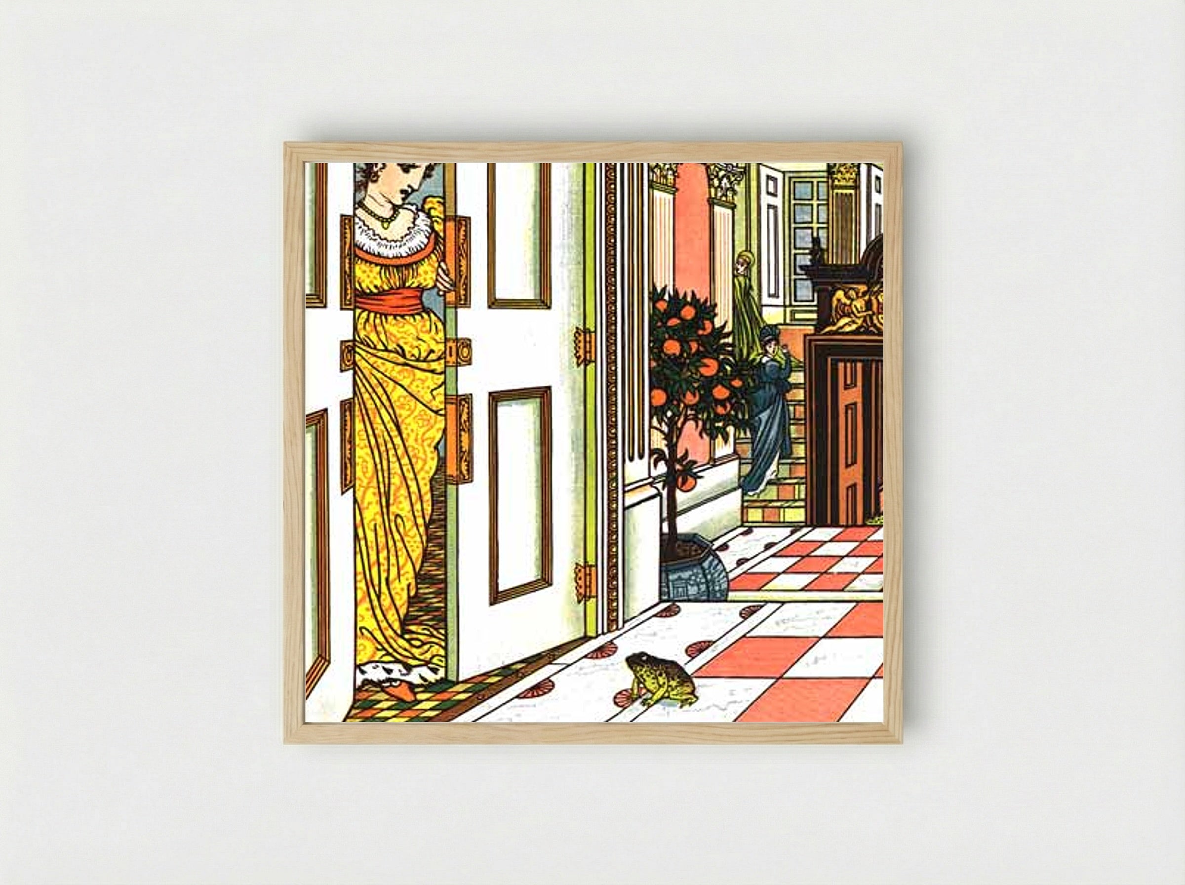 The Frog Prince and other stories - Walter Crane - Framed Print Wood