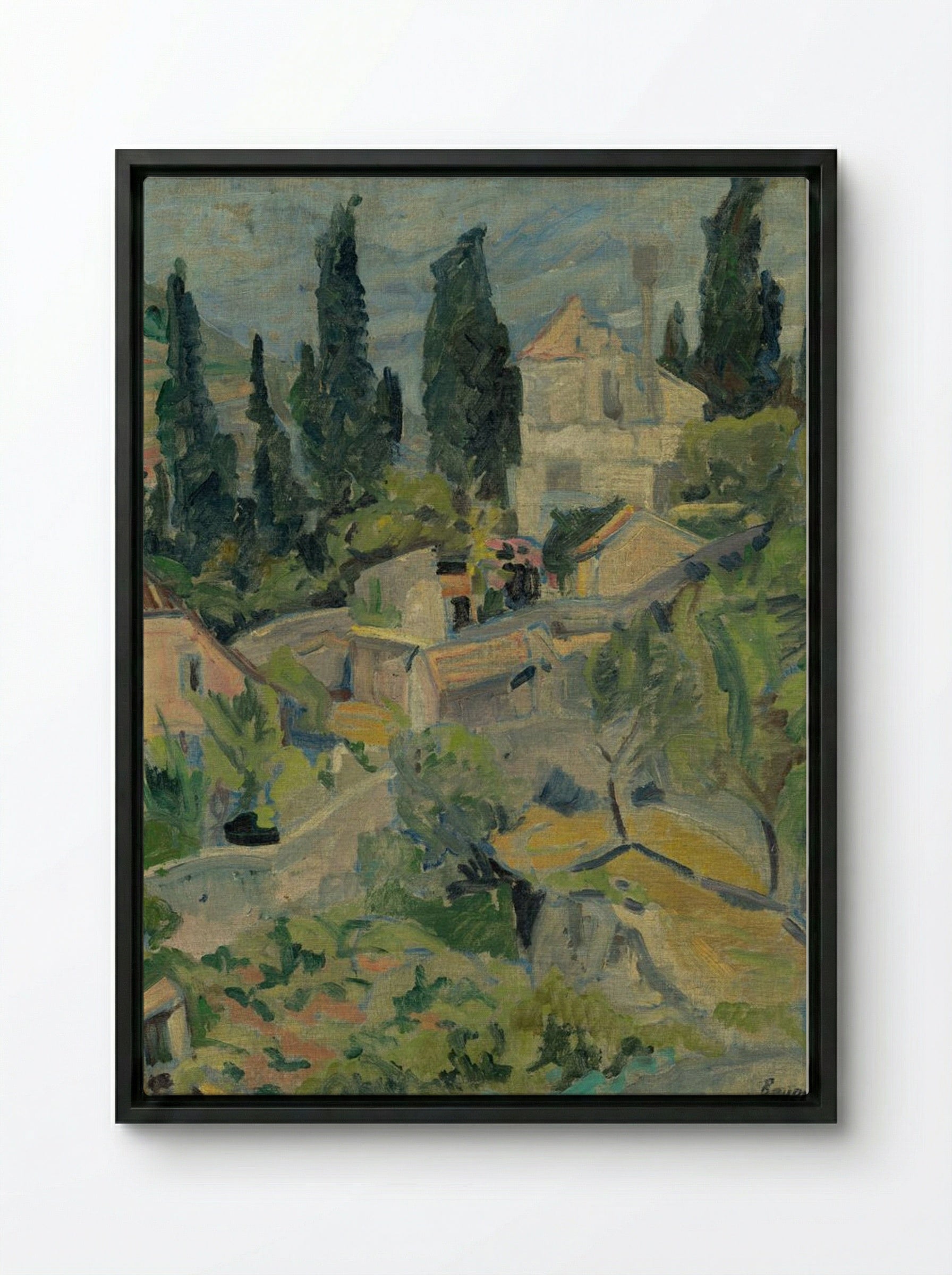 Rijeka-raguza - Konstantin Bauer - Framed Canvas Black