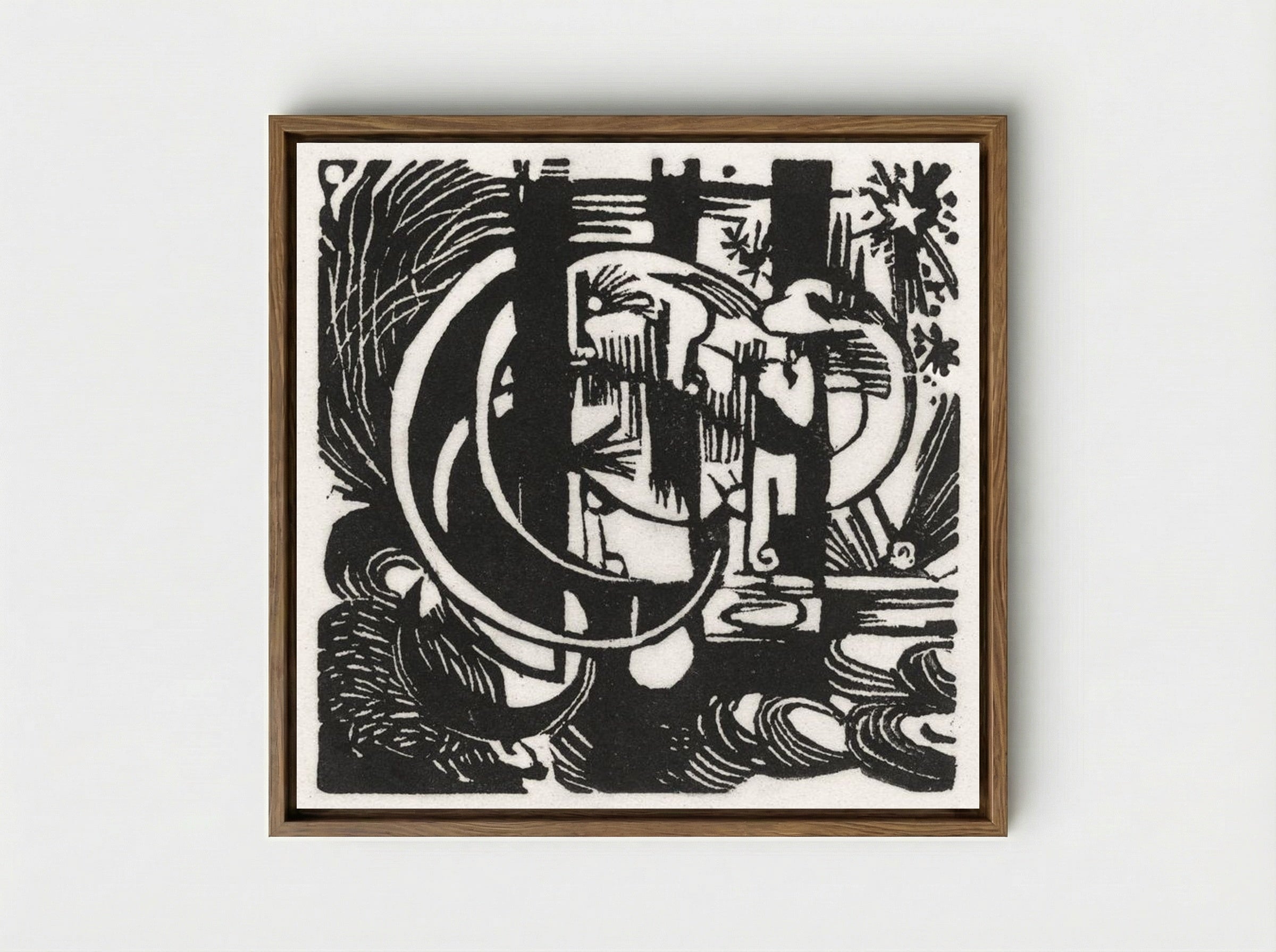 Lizards - Franz Marc - Framed Canvas Wood
