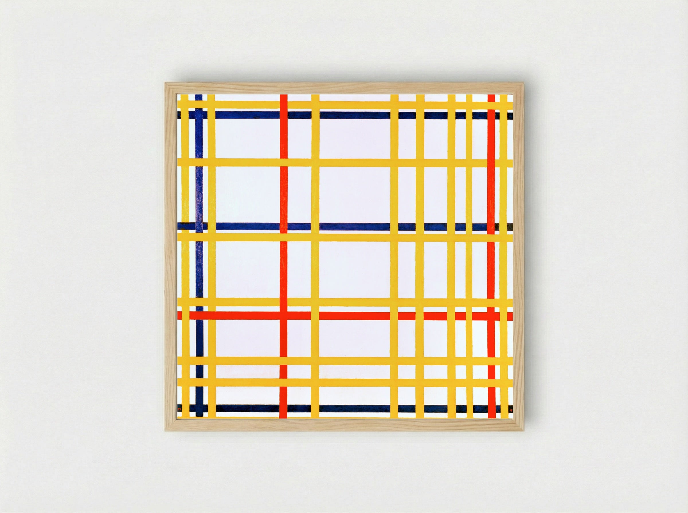 New York City I - Piet Mondrian - Framed Print Wood
