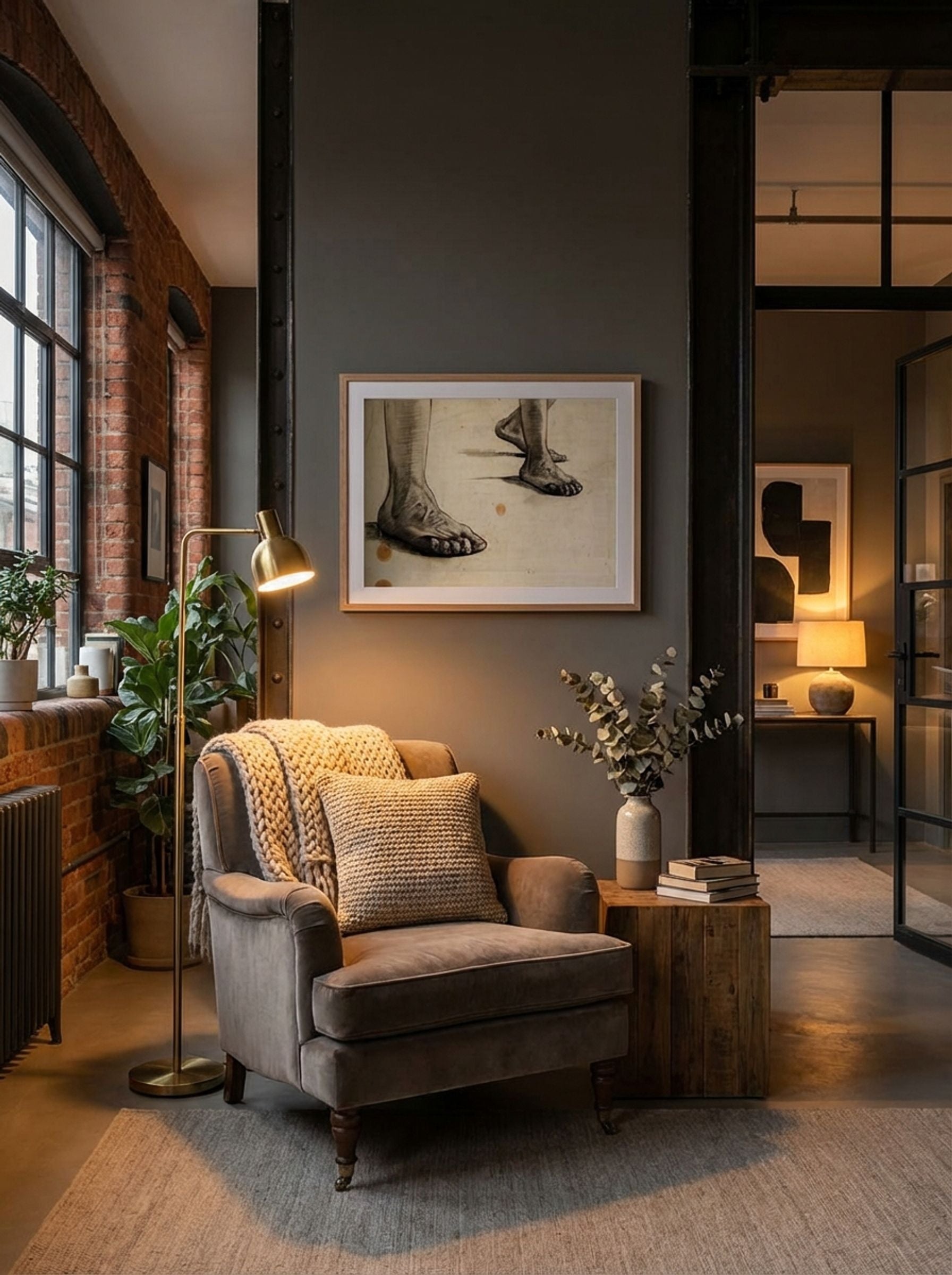 Study of Feet (Anatomical Drawing) - Fine Art Print - Lifestyle