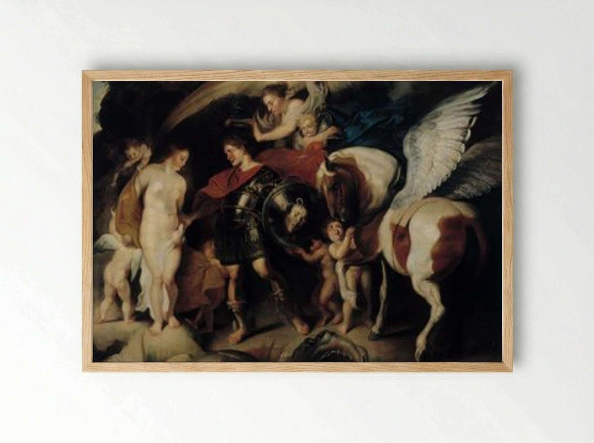 Perseus and Andromeda - Peter Paul Rubens - Framed Print Wood