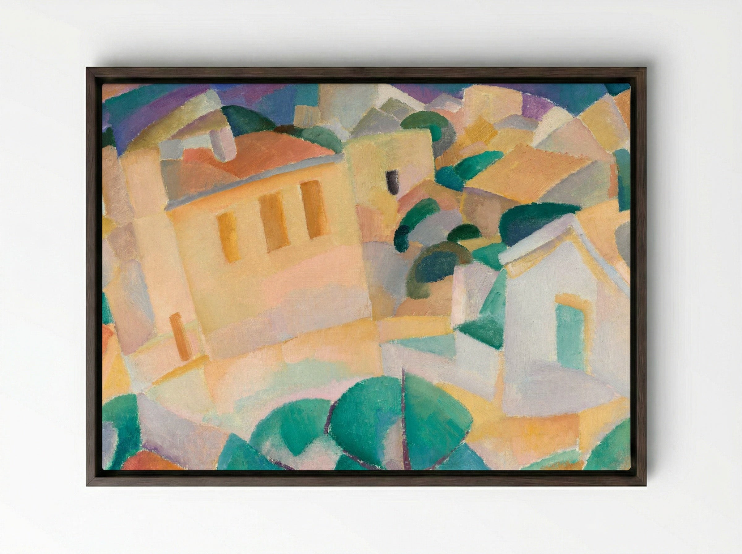 Mallorca, Terreno - Leo Gestel - Framed Canvas Dark Wood