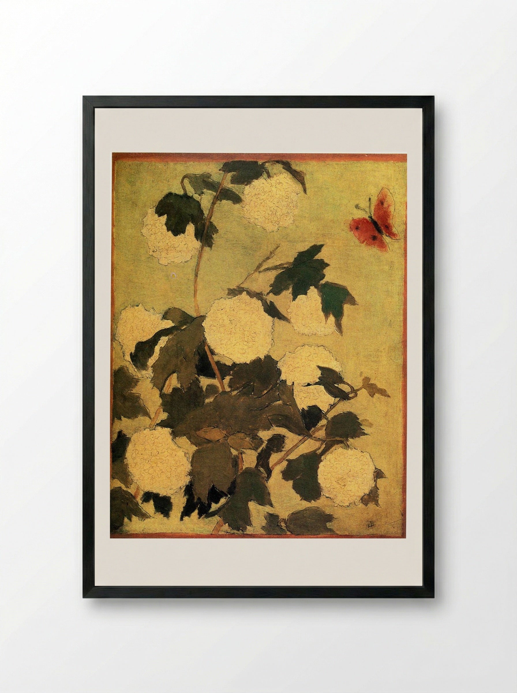 Snowballs - Pierre Bonnard - Framed Print Black