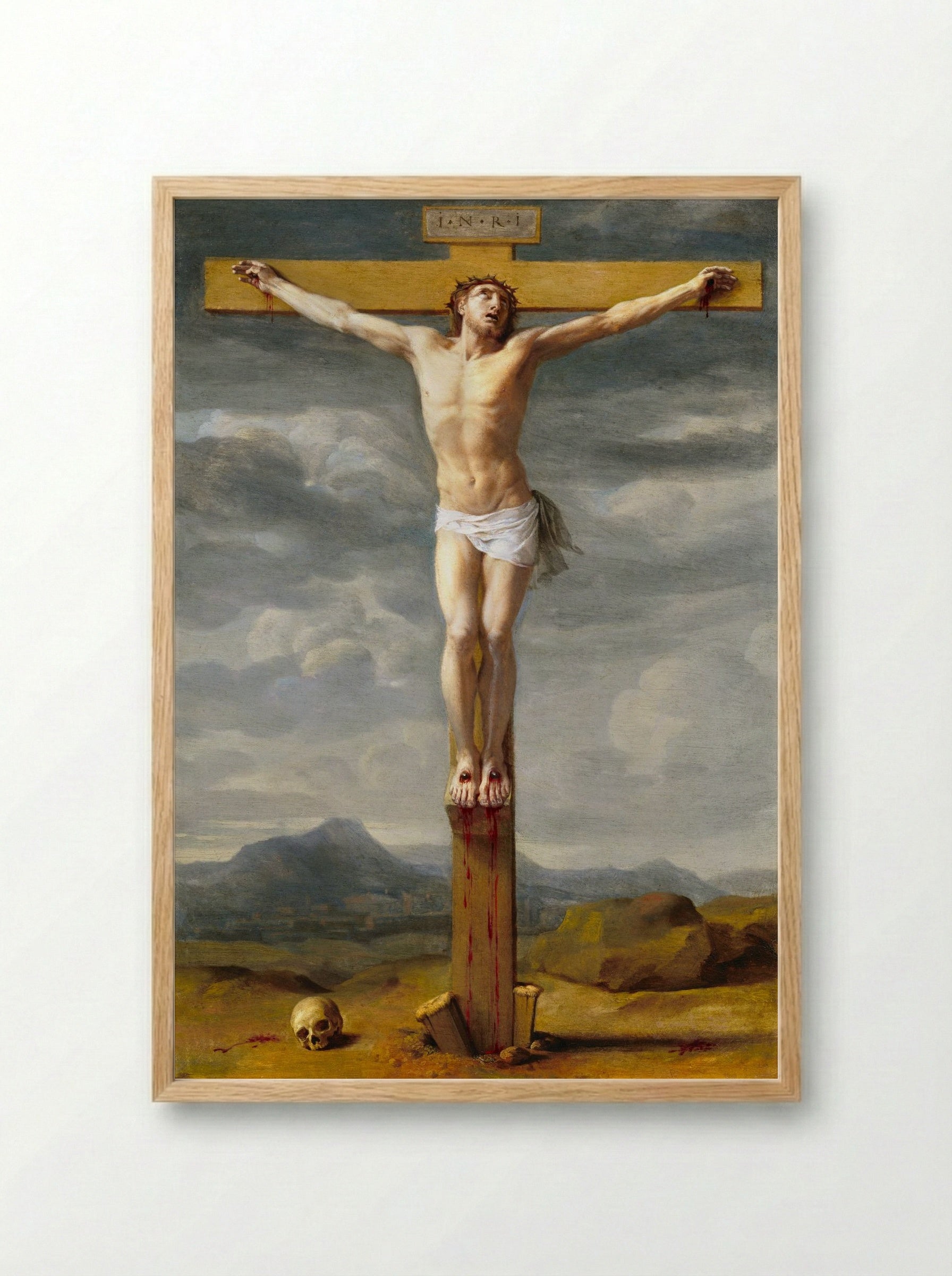 Crucifixion - Eustache Le Sueur - Framed Print Wood