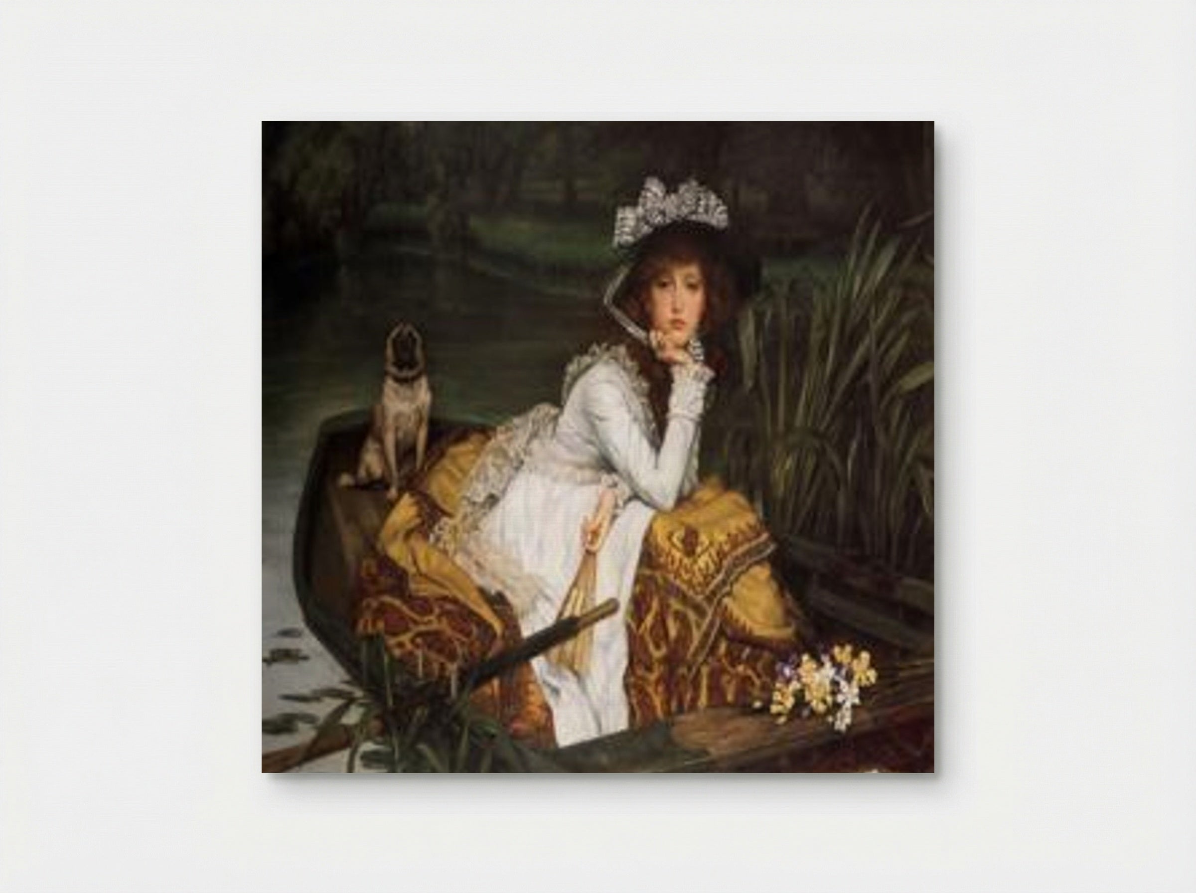 Young Lady In A Boat - James Tissot - Poster