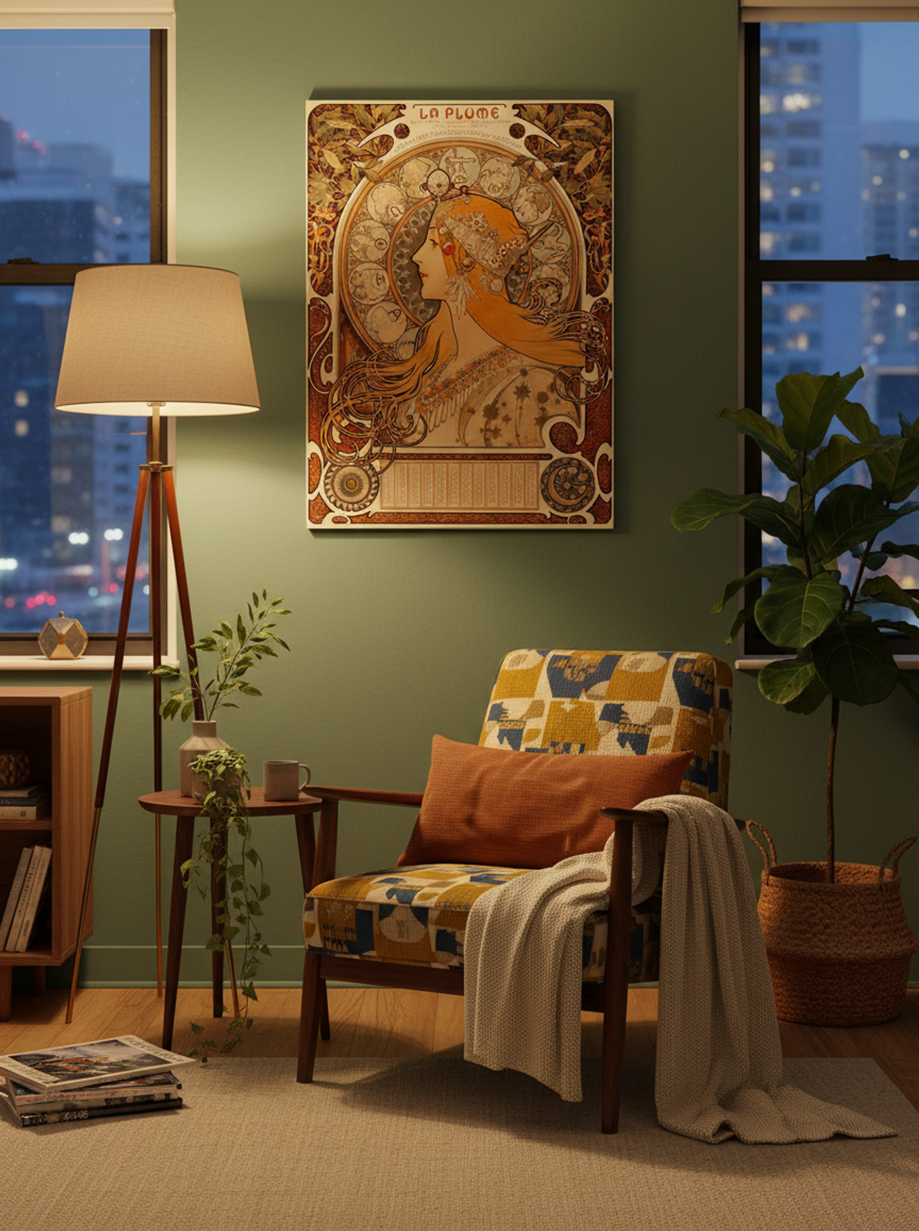 Zodiaque (La Plume) - Alphonse Mucha - Lifestyle