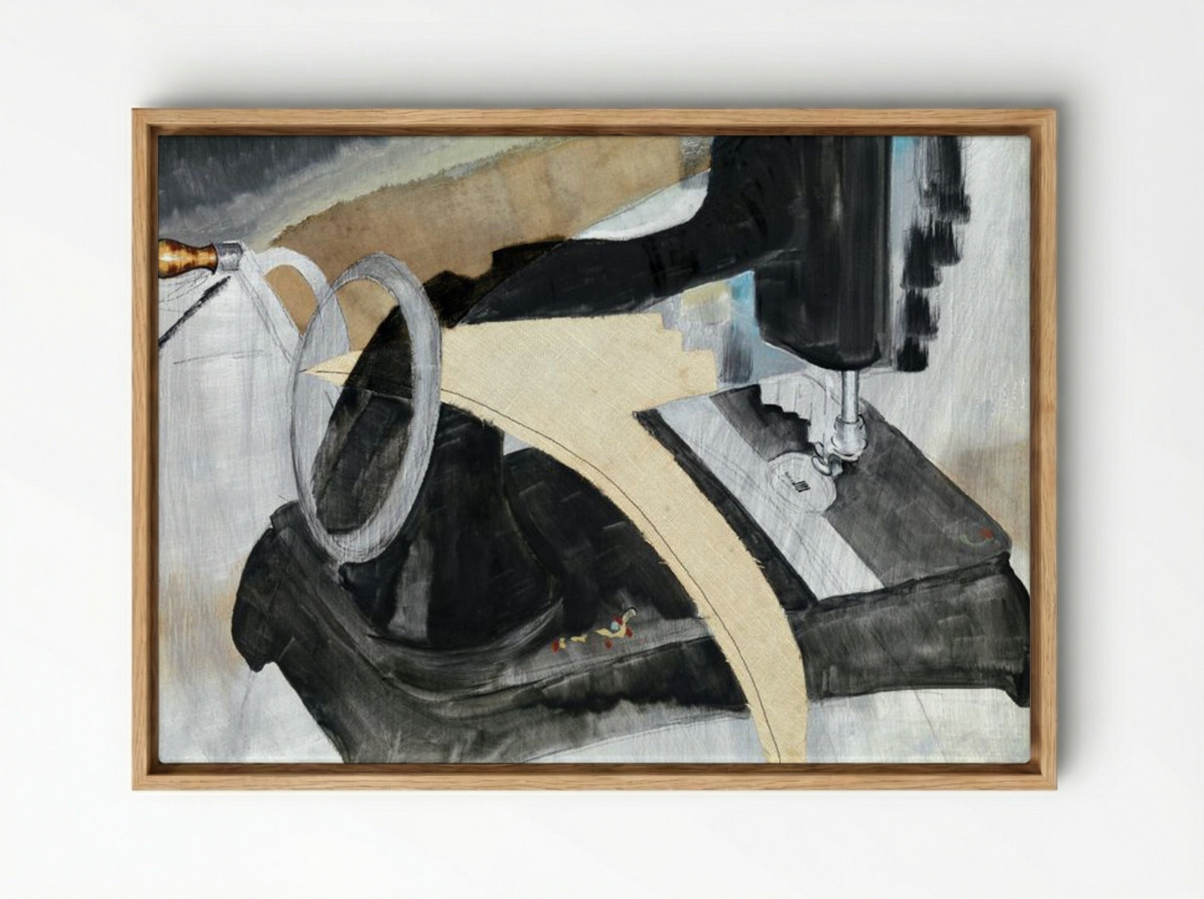 Dove's Hand Sewing Machine - Arthur Dove - Framed Canvas Wood