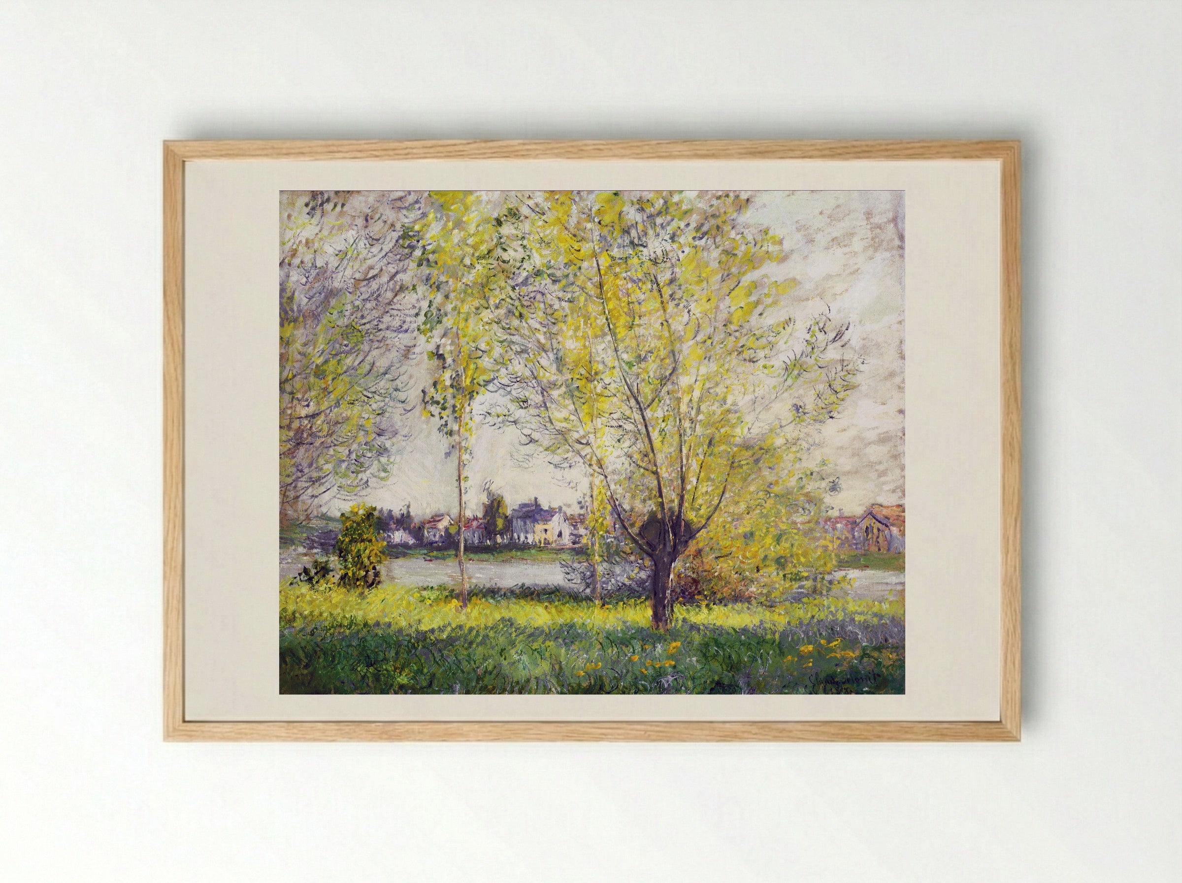 The Willows - Claude Monet - Framed Print Wood