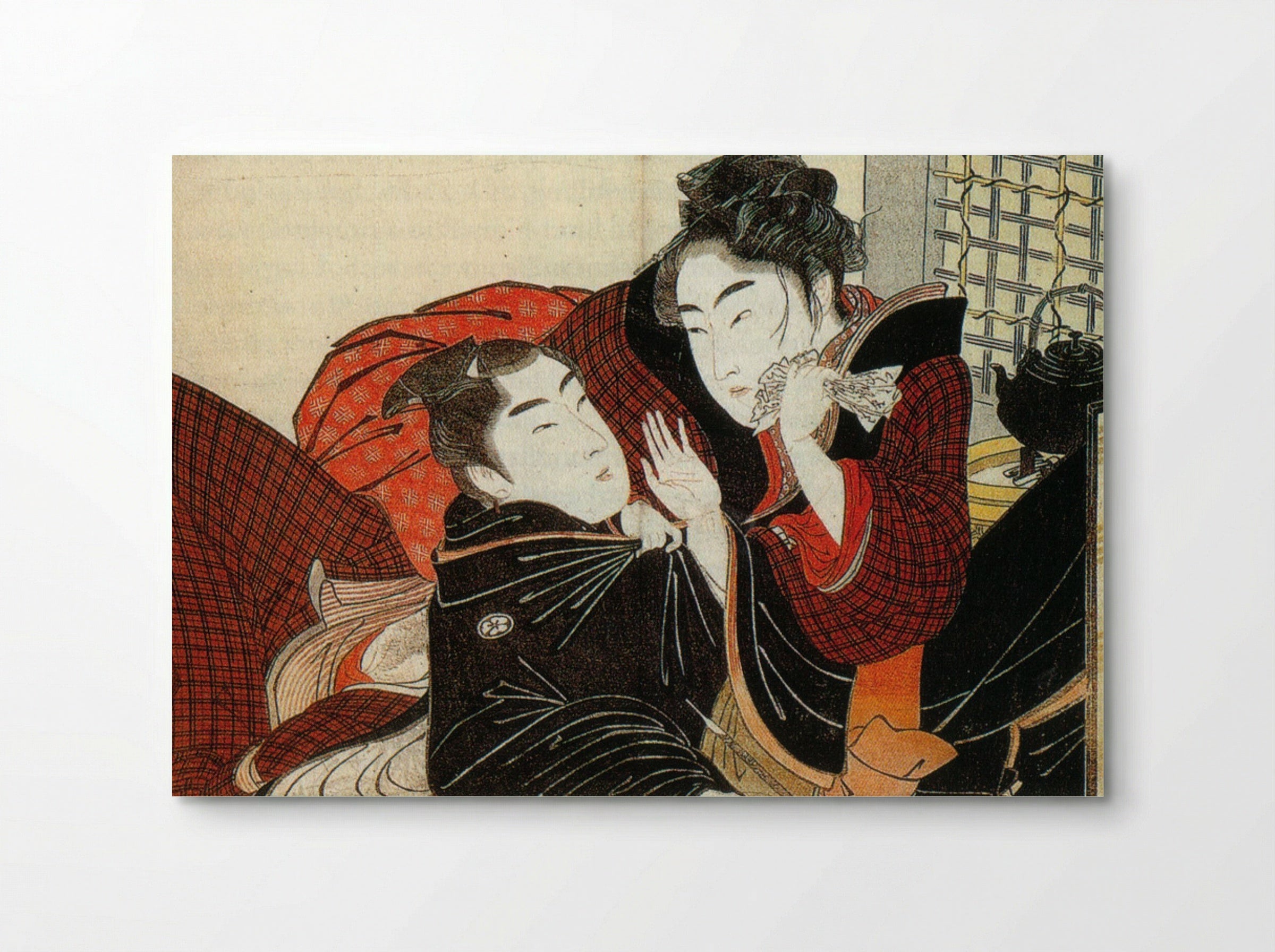 A Scene from the 'Poem of the Pillow' - Kitagawa Utamaro - Poster