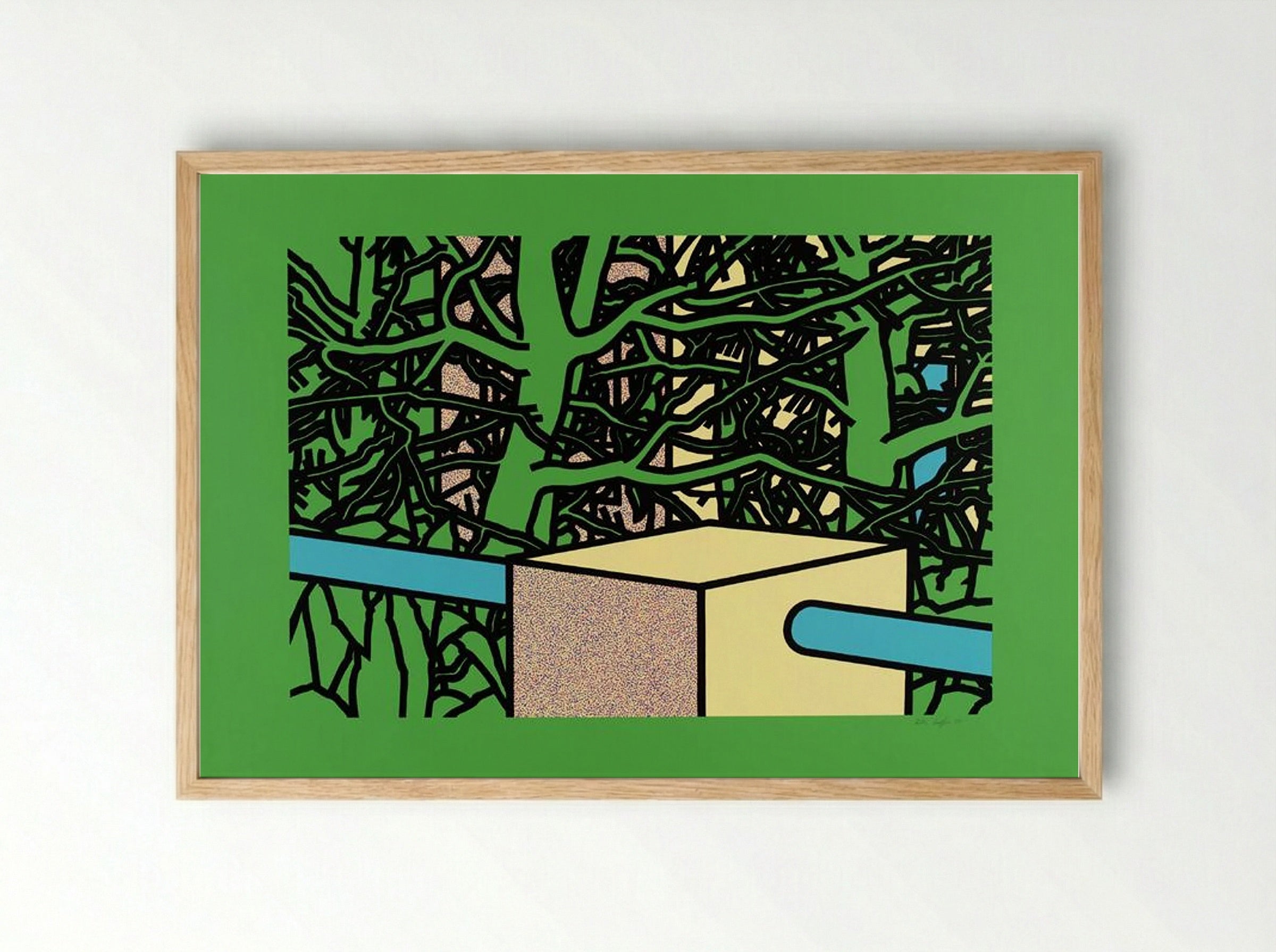 Garden with Pines - Patrick Caulfield - Framed Print Wood