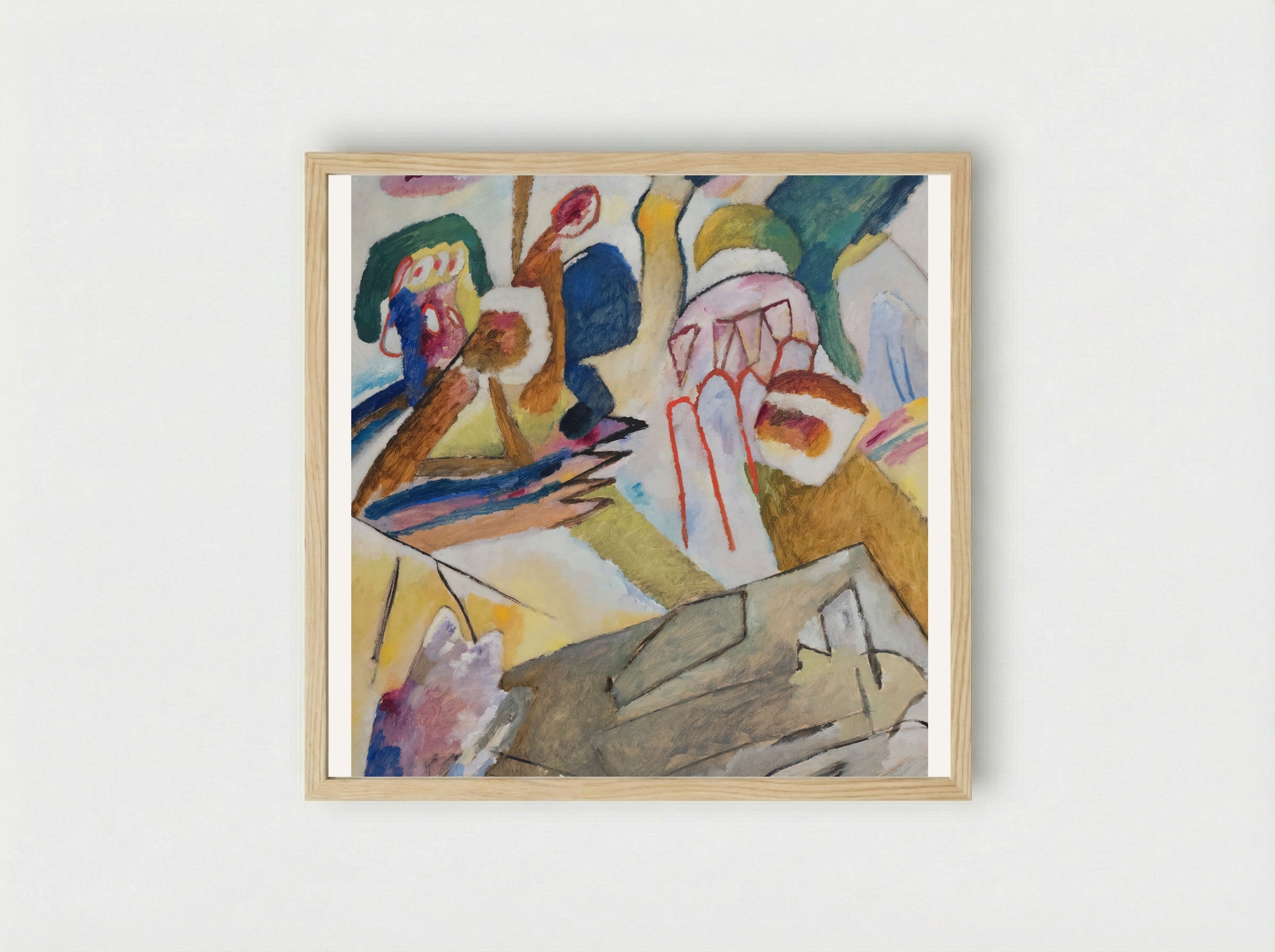 Improvisation 18 - Wassily Kandinsky - Framed Print Wood