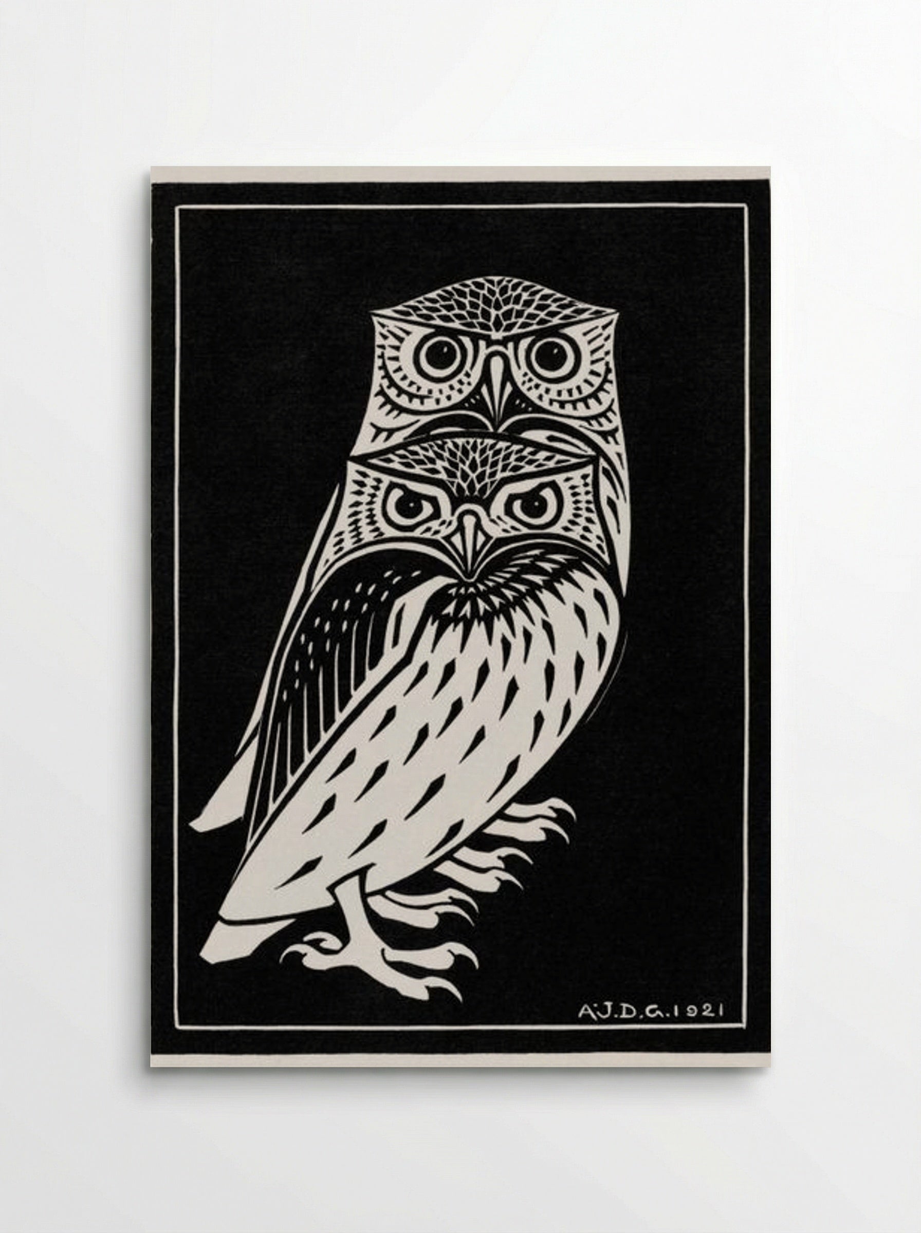 Two Owls - Julie de Graag - Poster
