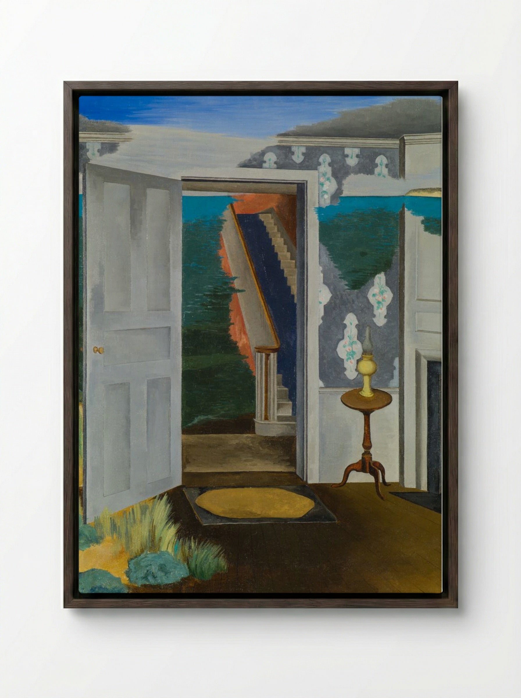 The Persistent Sea, No. 1 - Charles Burchfield - Framed Canvas Dark Wood