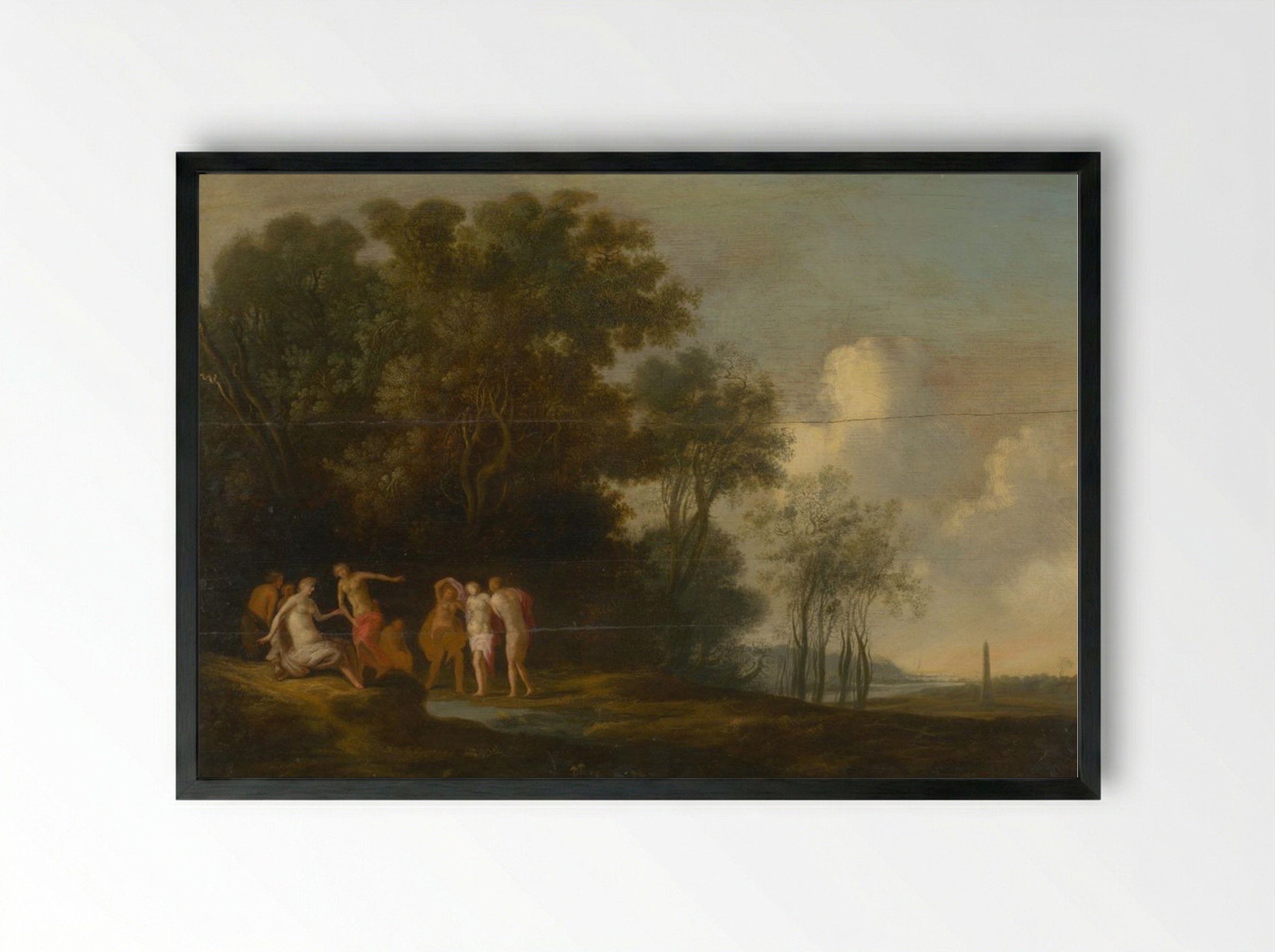 Diana and Callisto - Peter Paul Rubens - Framed Print Black