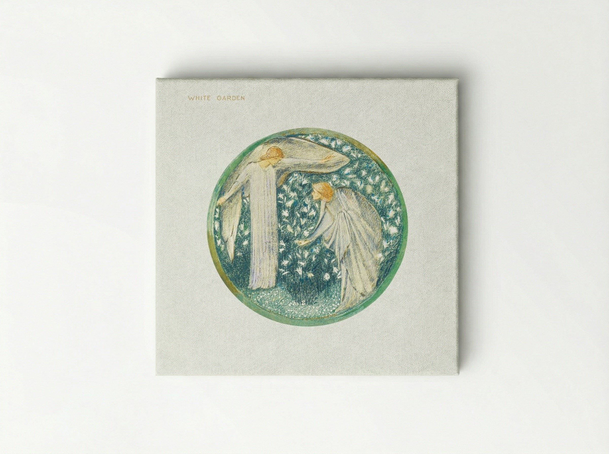 White Garden from The Flower Book - Edward Burne-Jones - Canvas
