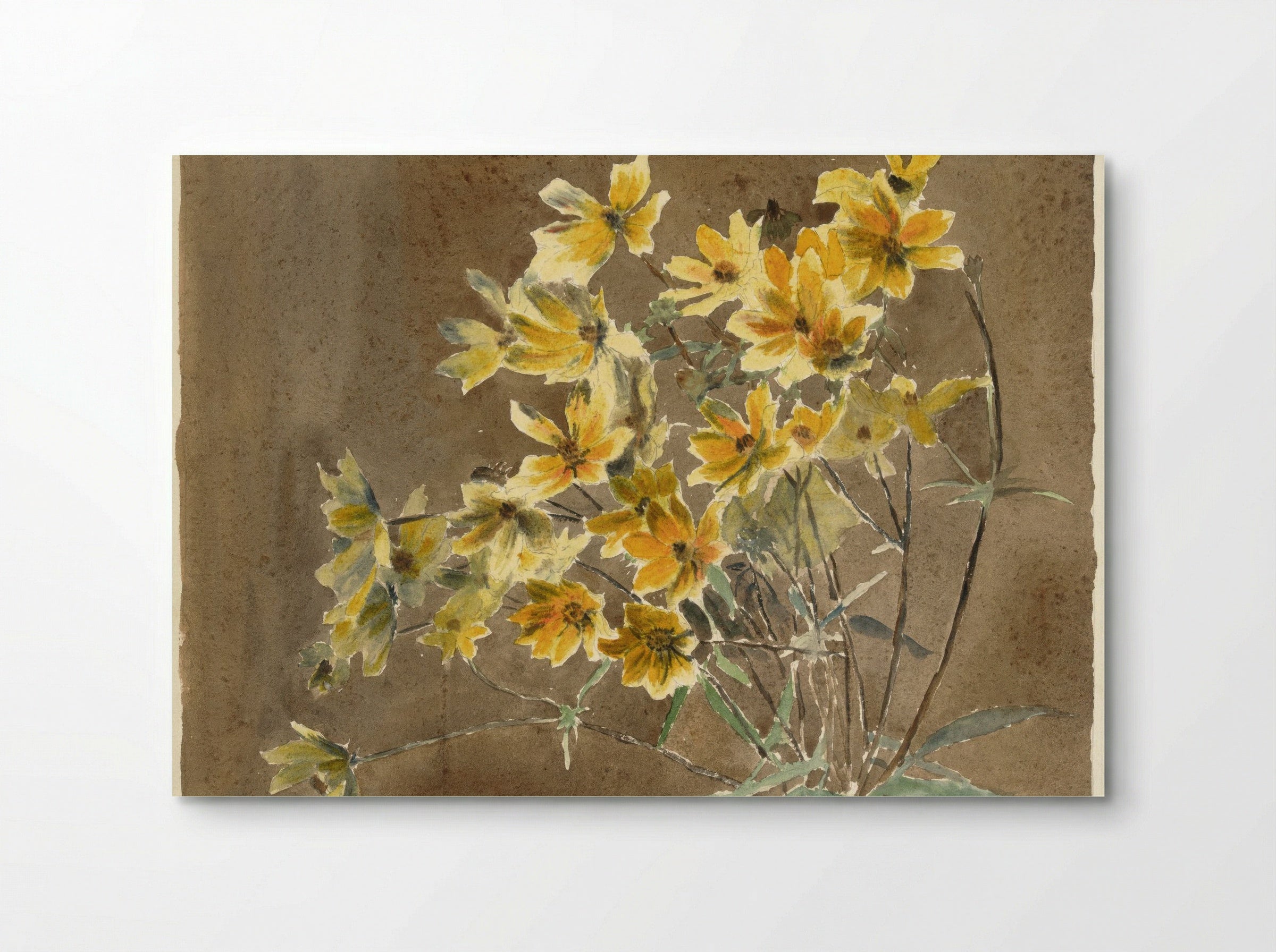 Yellow Flower with Border (1915) - Hannah Borger Overbeck - Poster