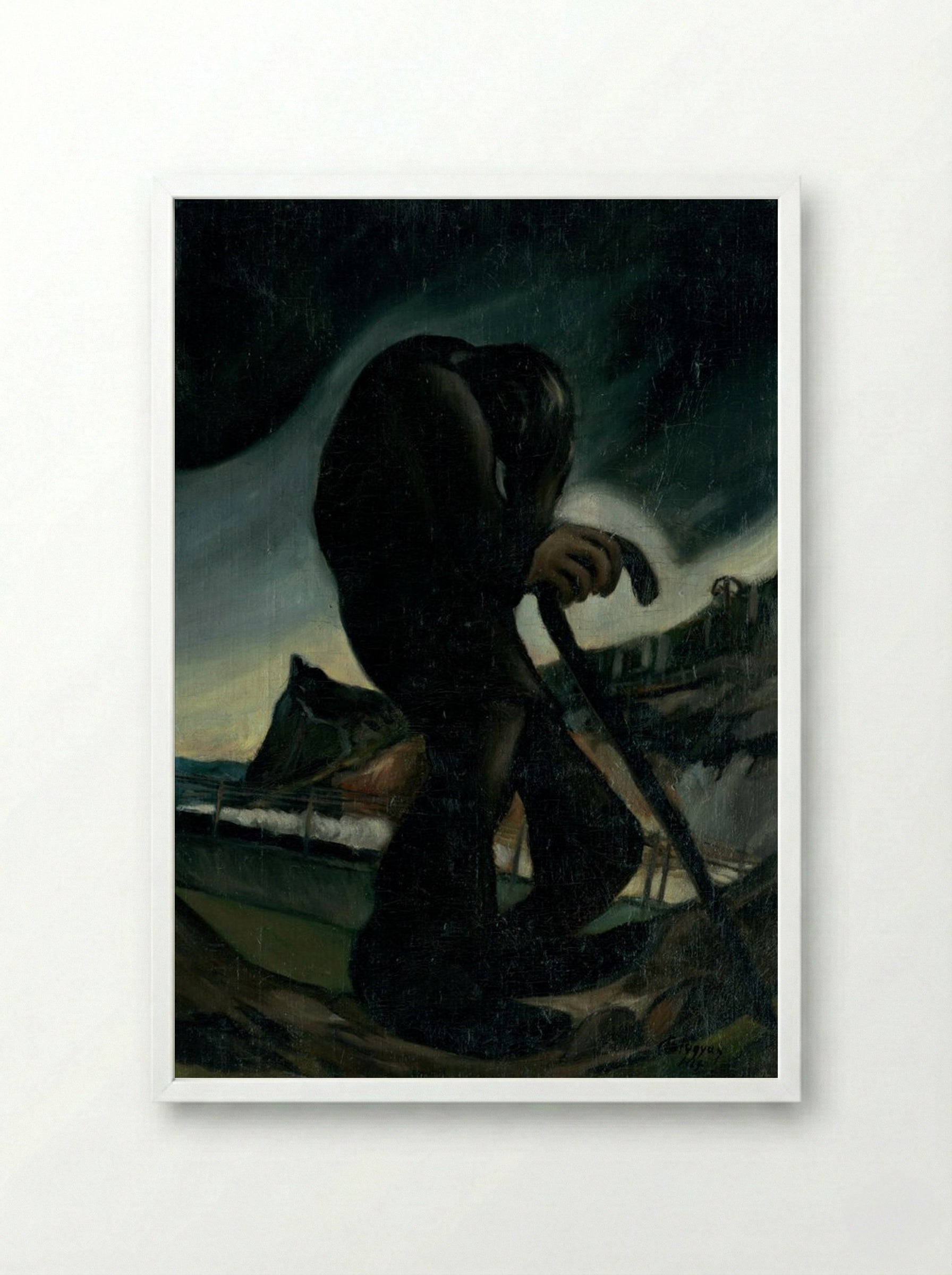 The Wandering Jew - Zolo Palugyay - Framed Print White