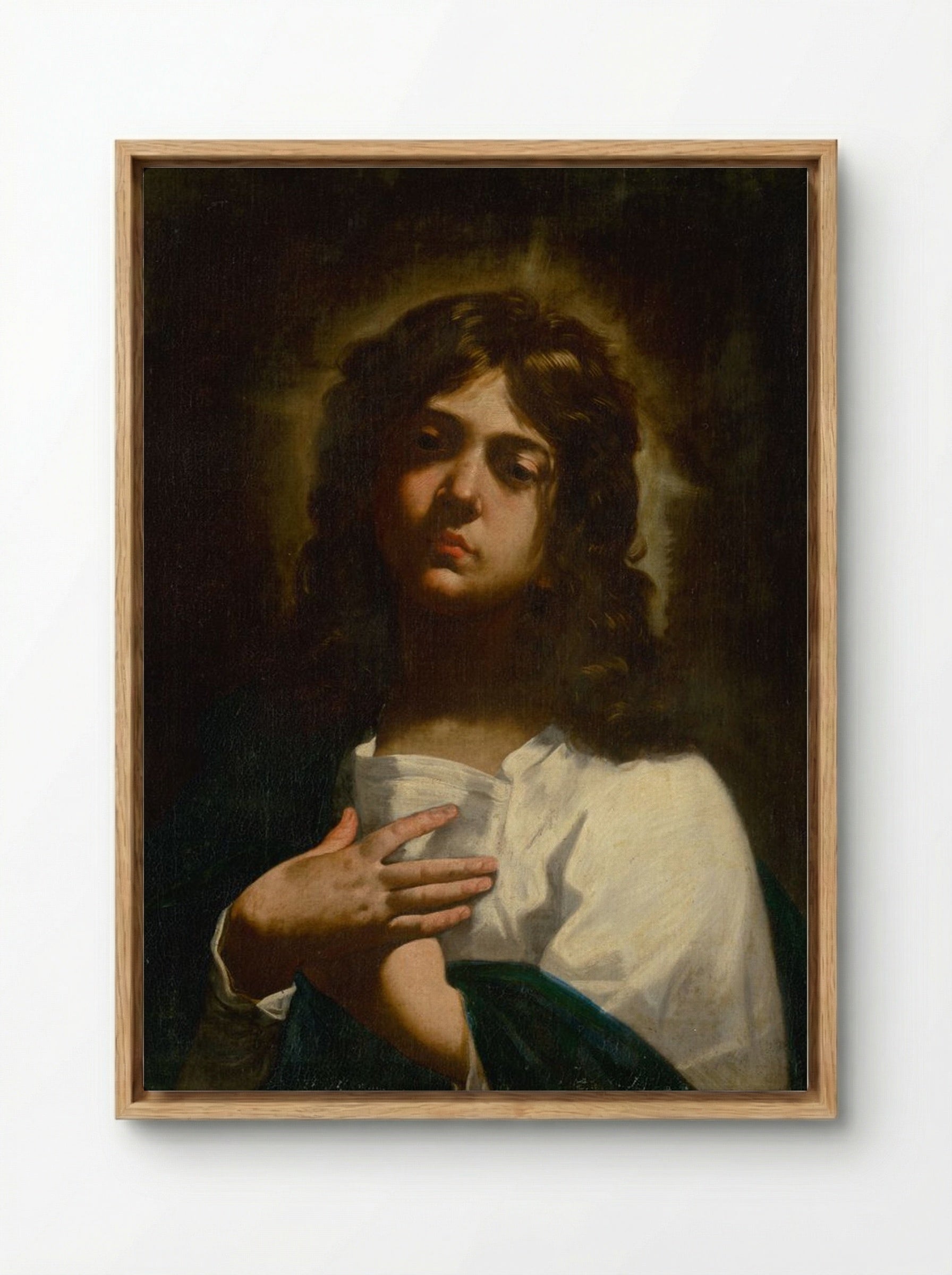 Saint John the Evangelist - Guido Reni - Framed Canvas Wood