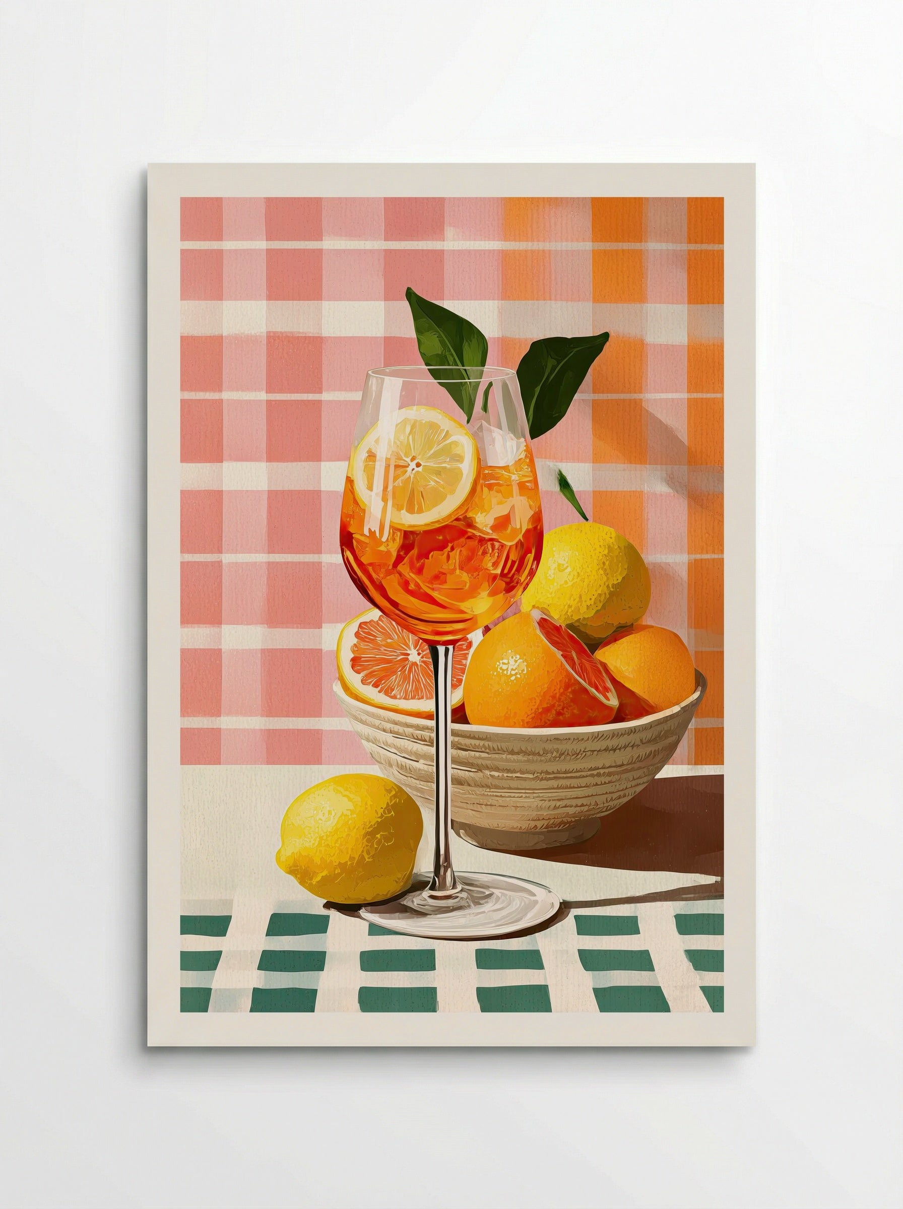 Citrus Spritz Summer Aperitif Art Print - Poster