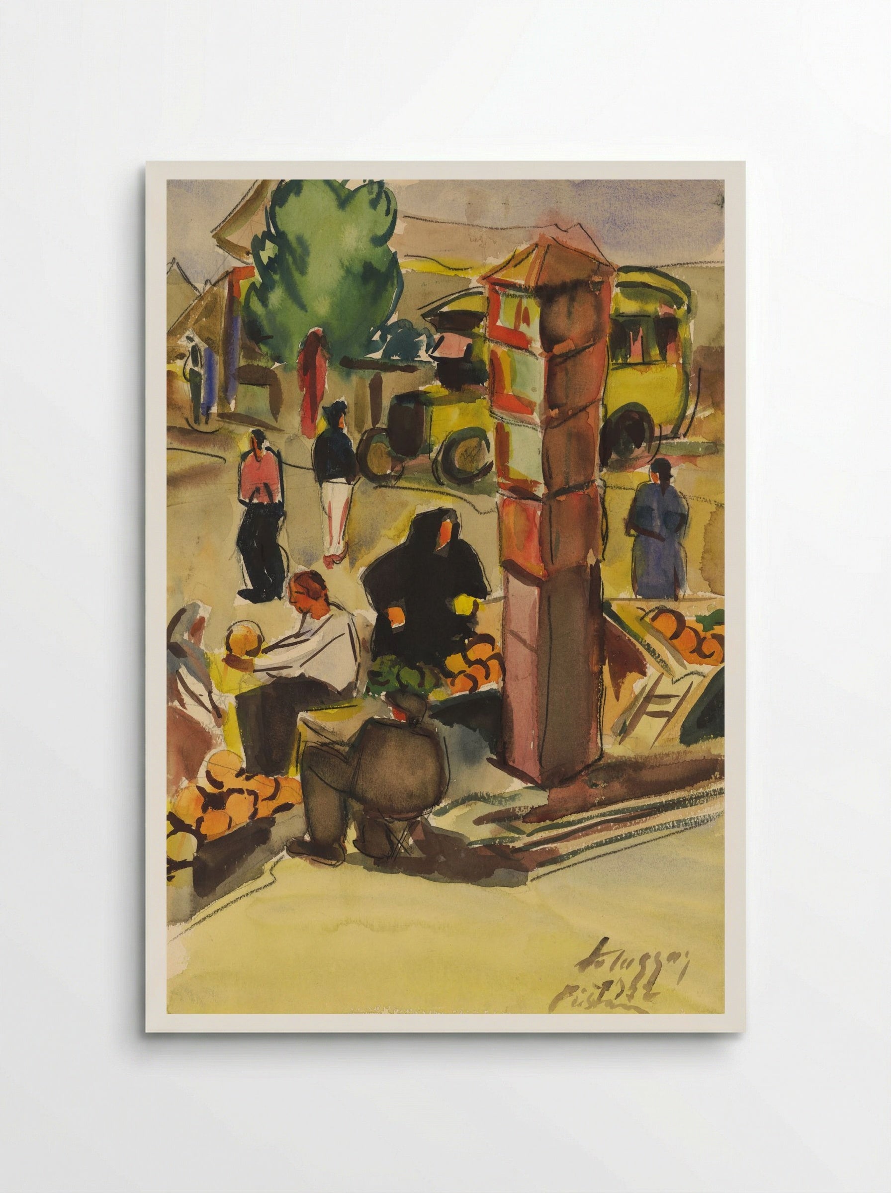 In a Market - Zolo Palugyay - Poster