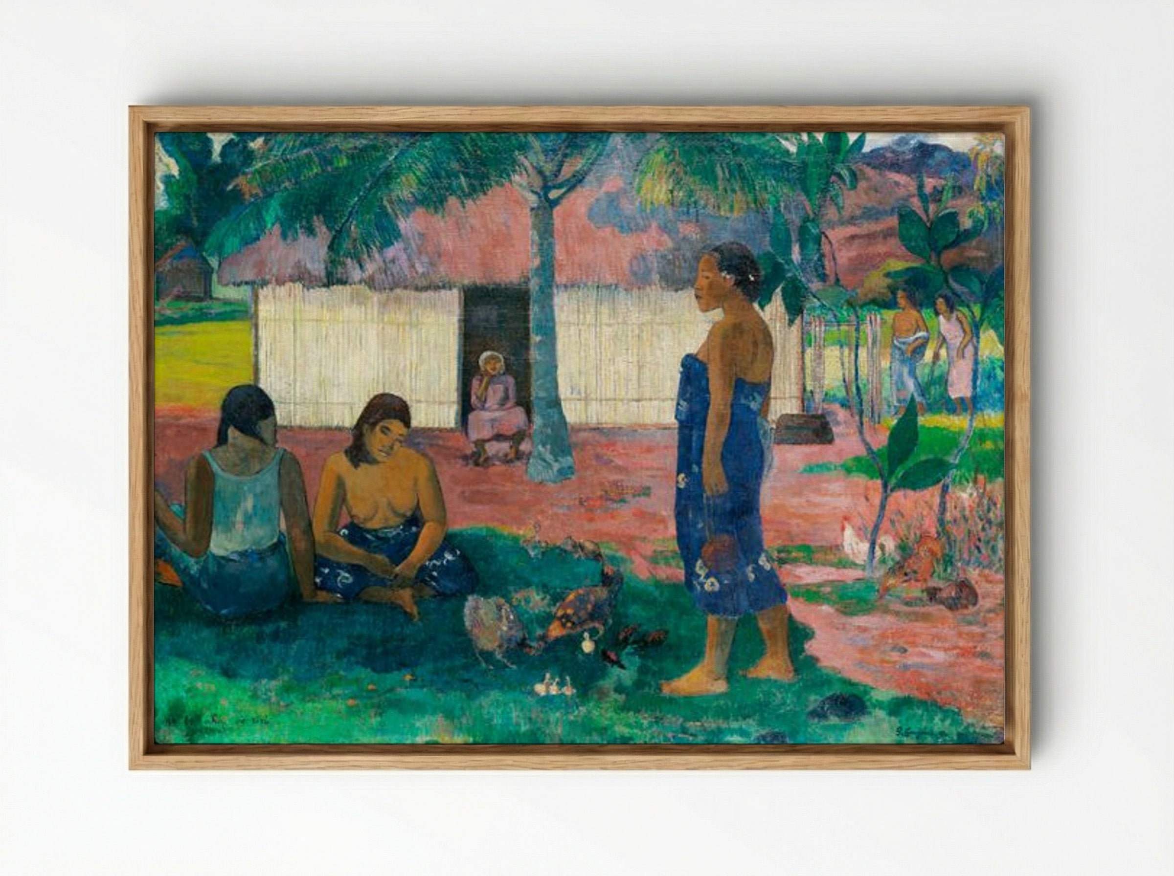 Why Are You Angry? (No te aha oe riri) - Paul Gauguin - Framed Canvas Wood