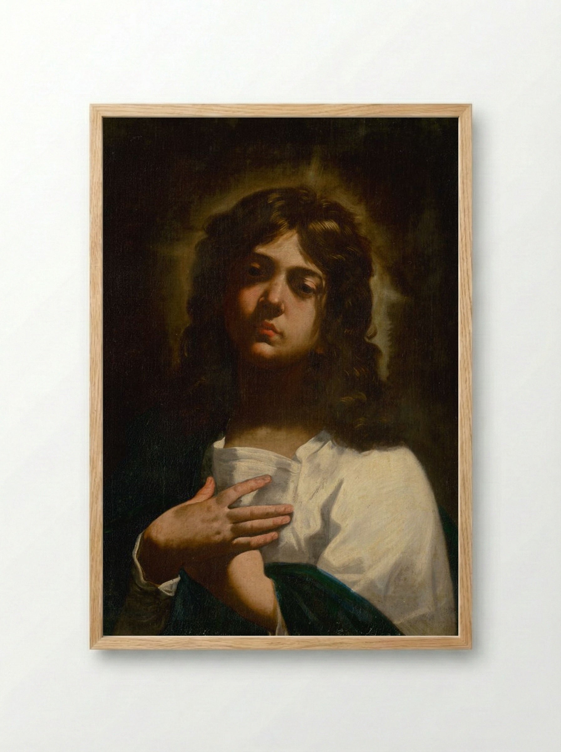 Saint John the Evangelist - Guido Reni - Framed Print Wood