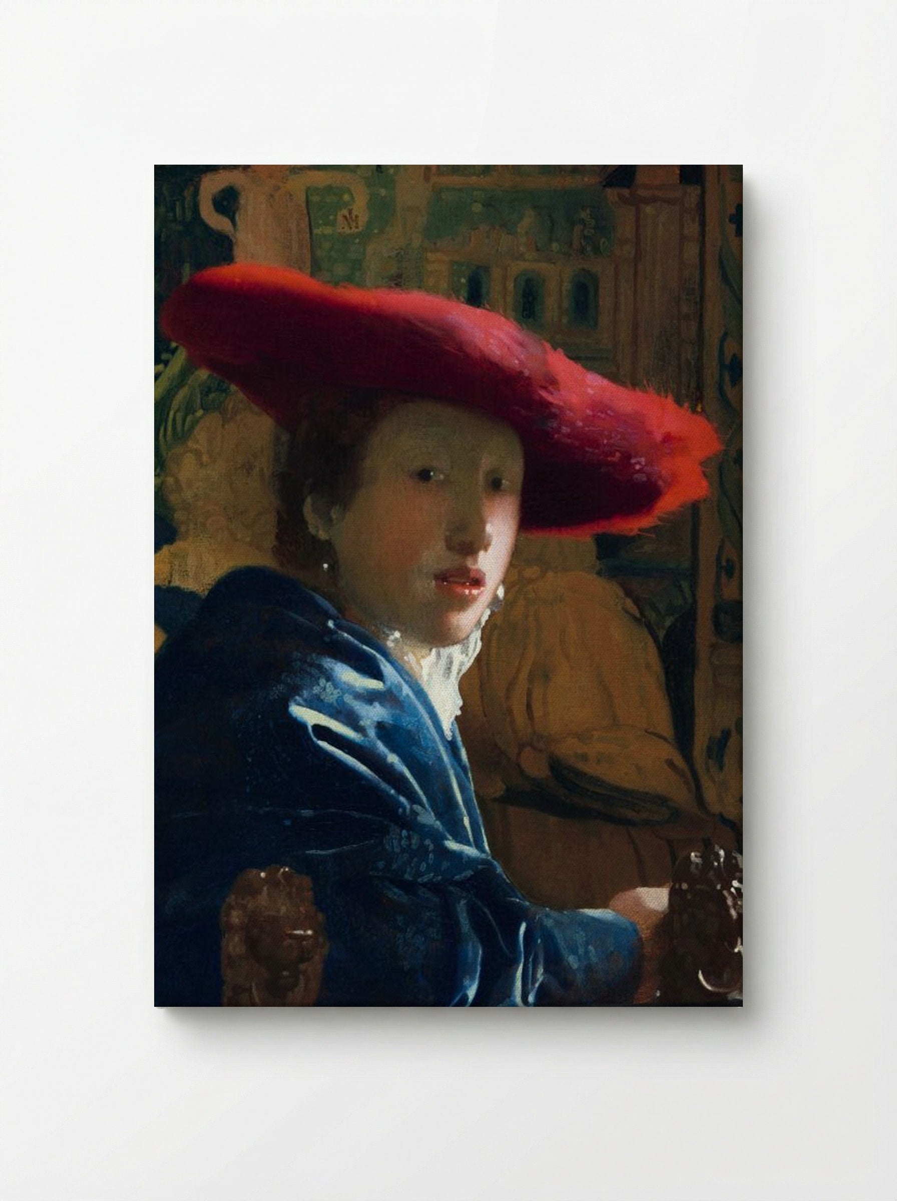 Girl with a Red Hat - Johannes Vermeer - Canvas