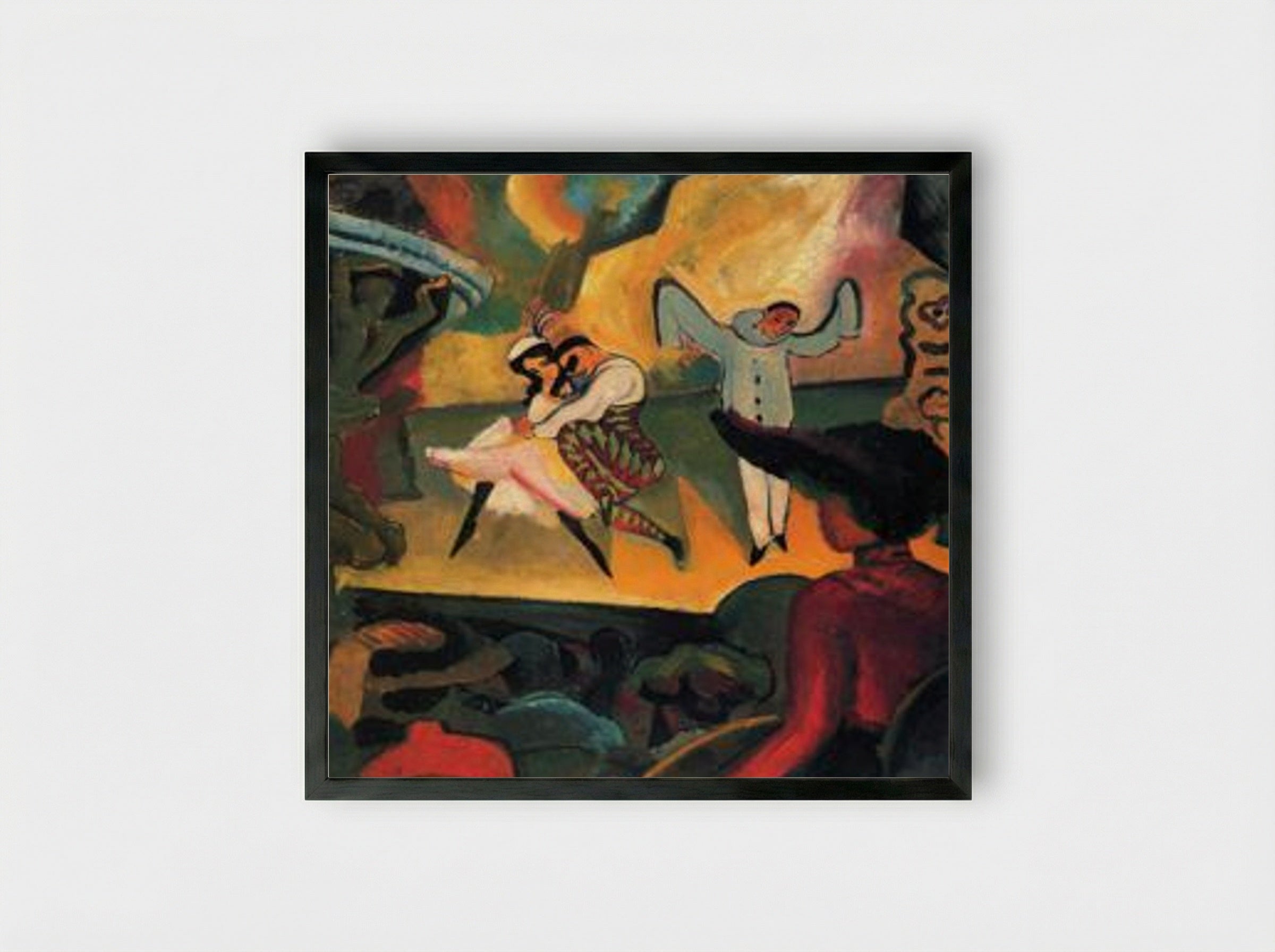 Russisches Ballett (I) - August Macke - Framed Print Black