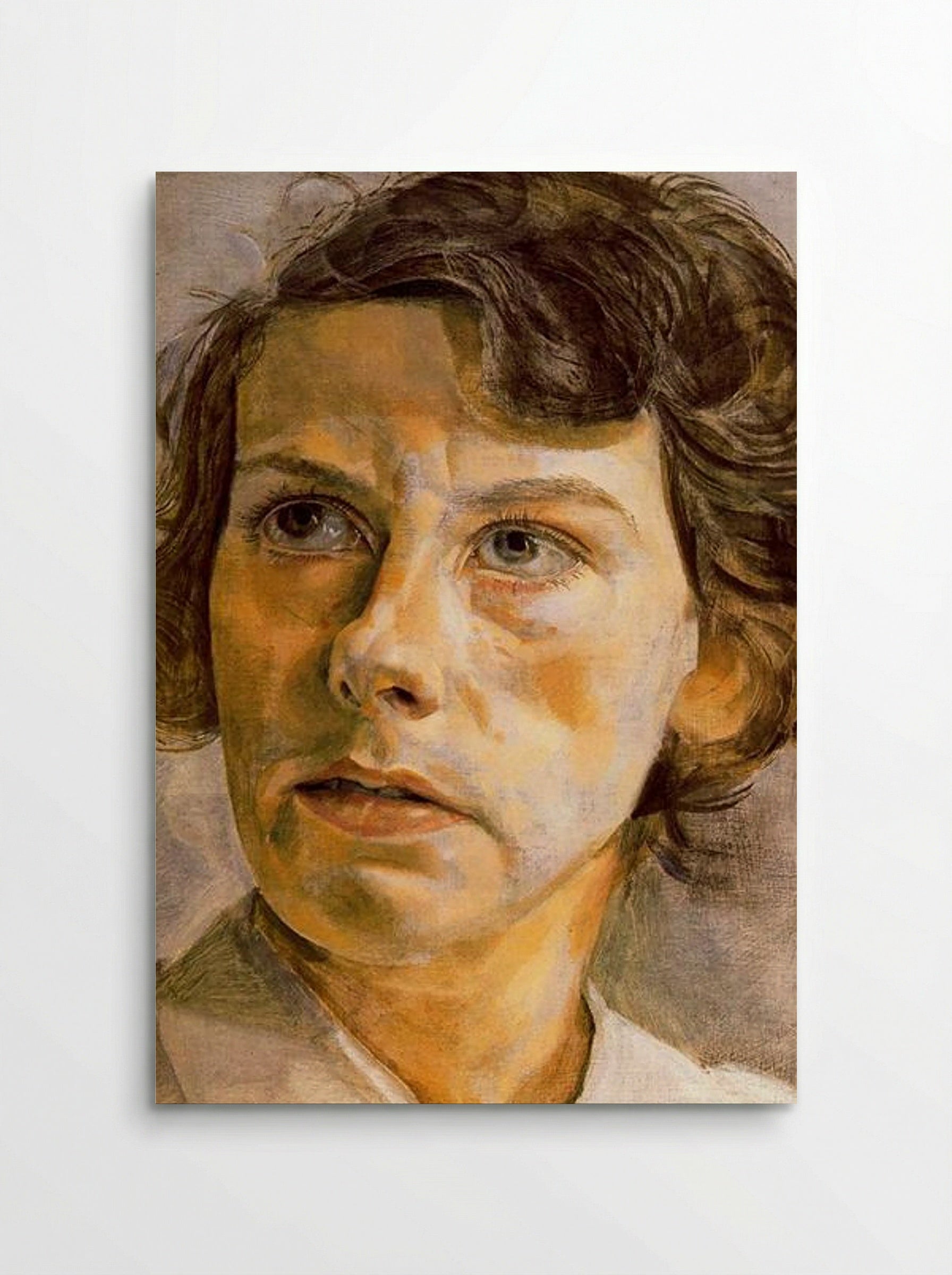 Head of a Woman (Portrait of Lady Elizabeth Cavendish) - Lucian Freud - Poster