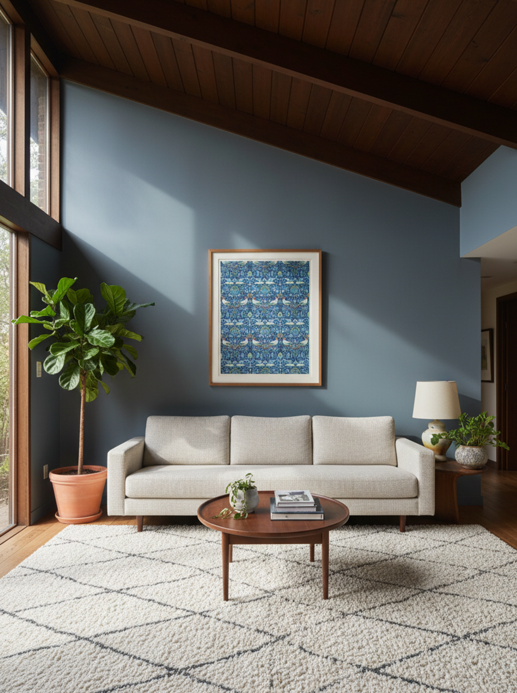 Bird (Wool Curtain Fabric Design) - William Morris - Lifestyle