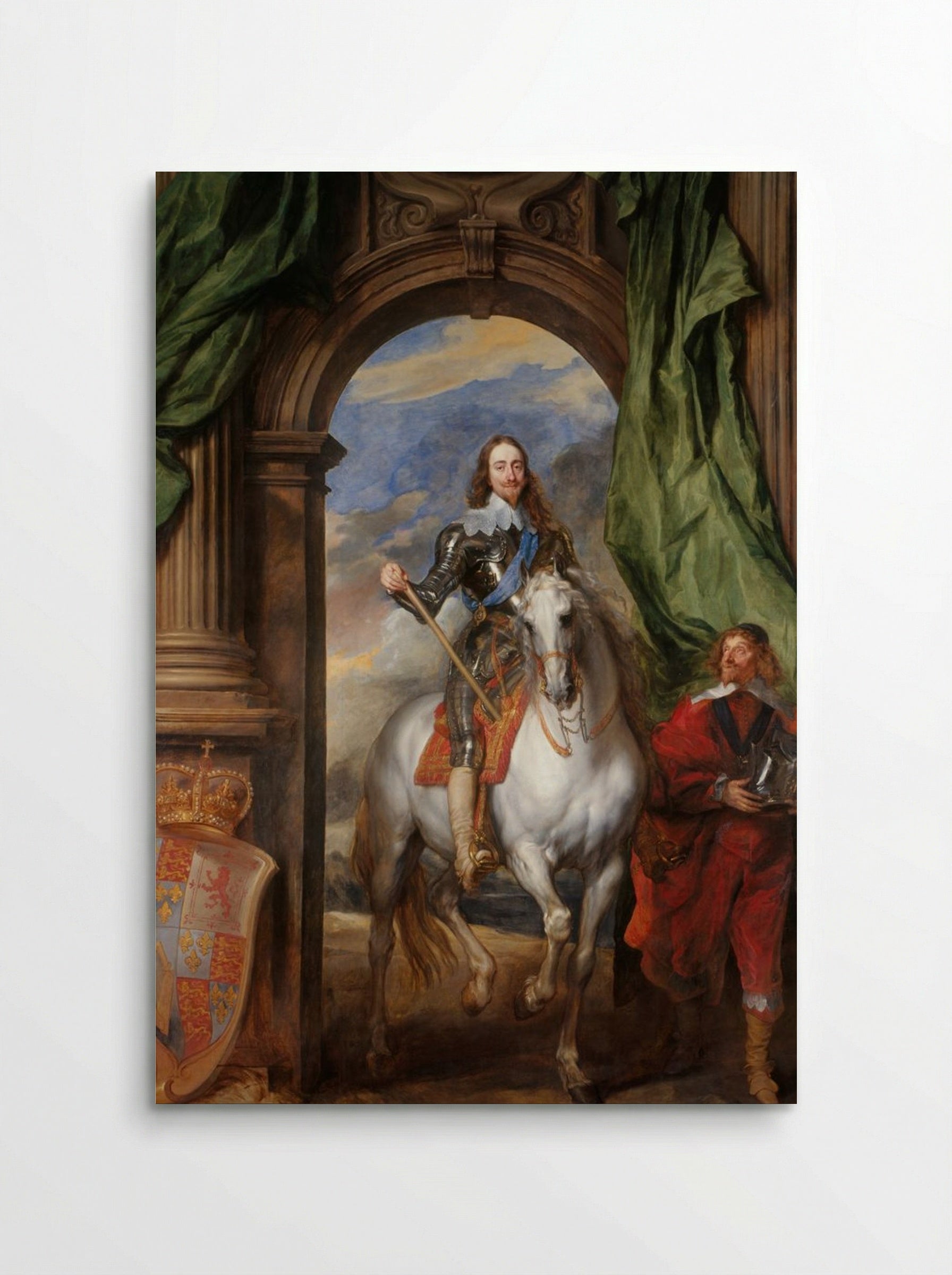 Charles I at the Hunt - Anthony van Dyck - Poster