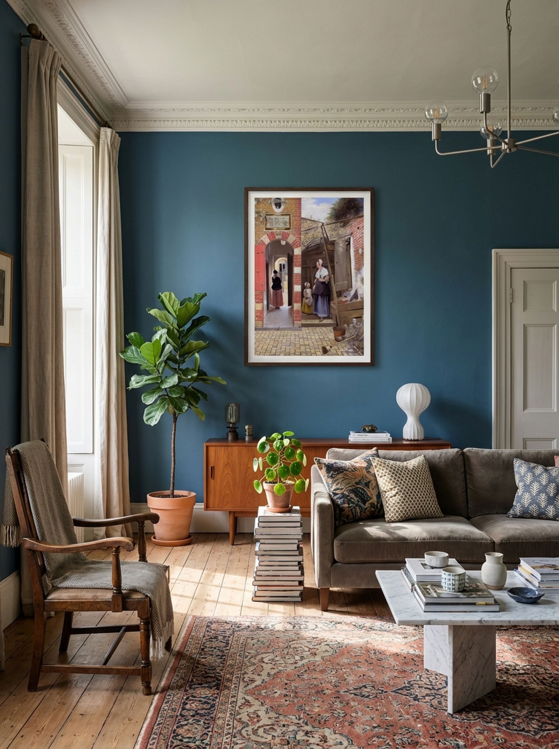 The Courtyard of a House in Delft - Pieter de Hooch - Lifestyle