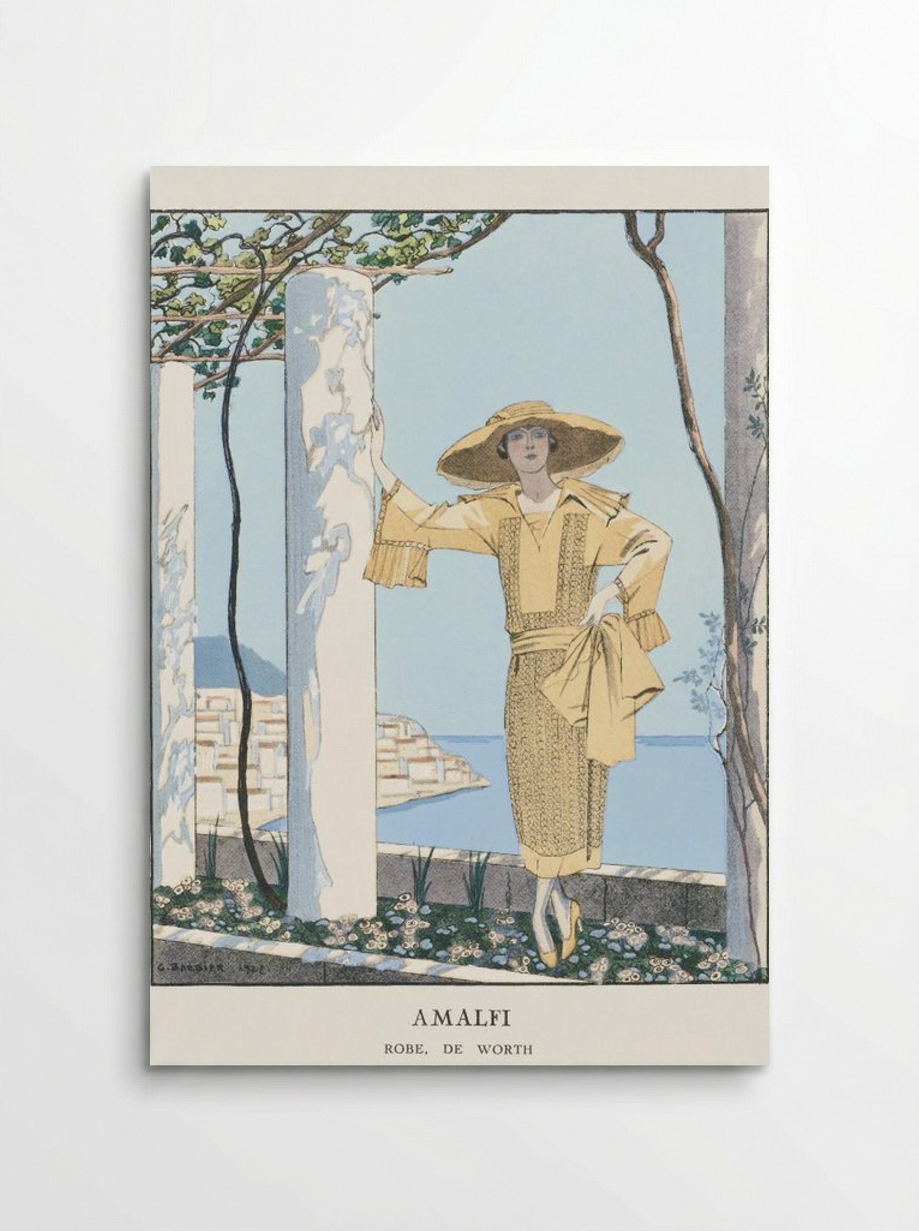 Amalfi, Robe de Worth - George Barbier - Poster