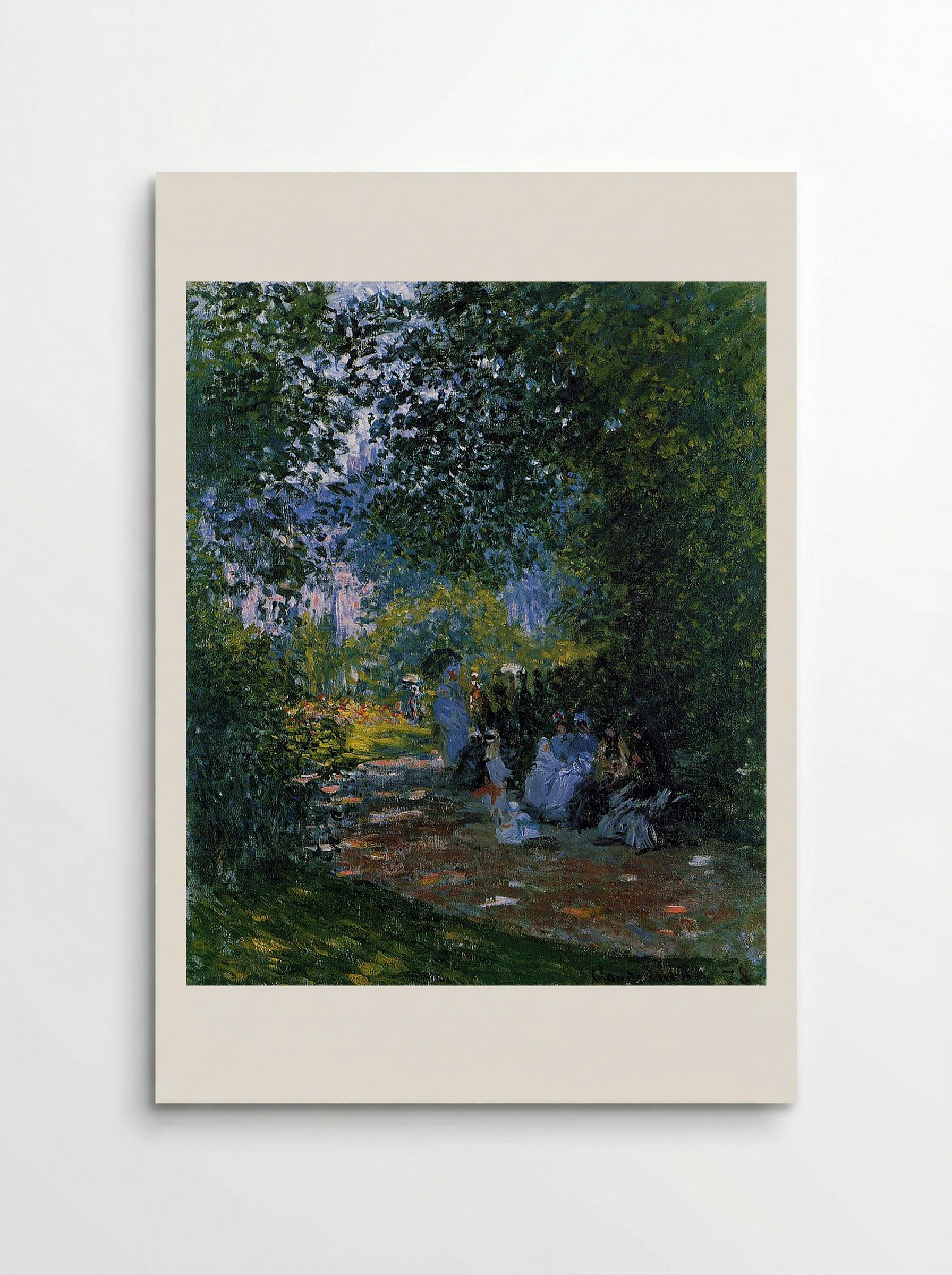 At the Parc Monceau - Claude Monet - Poster