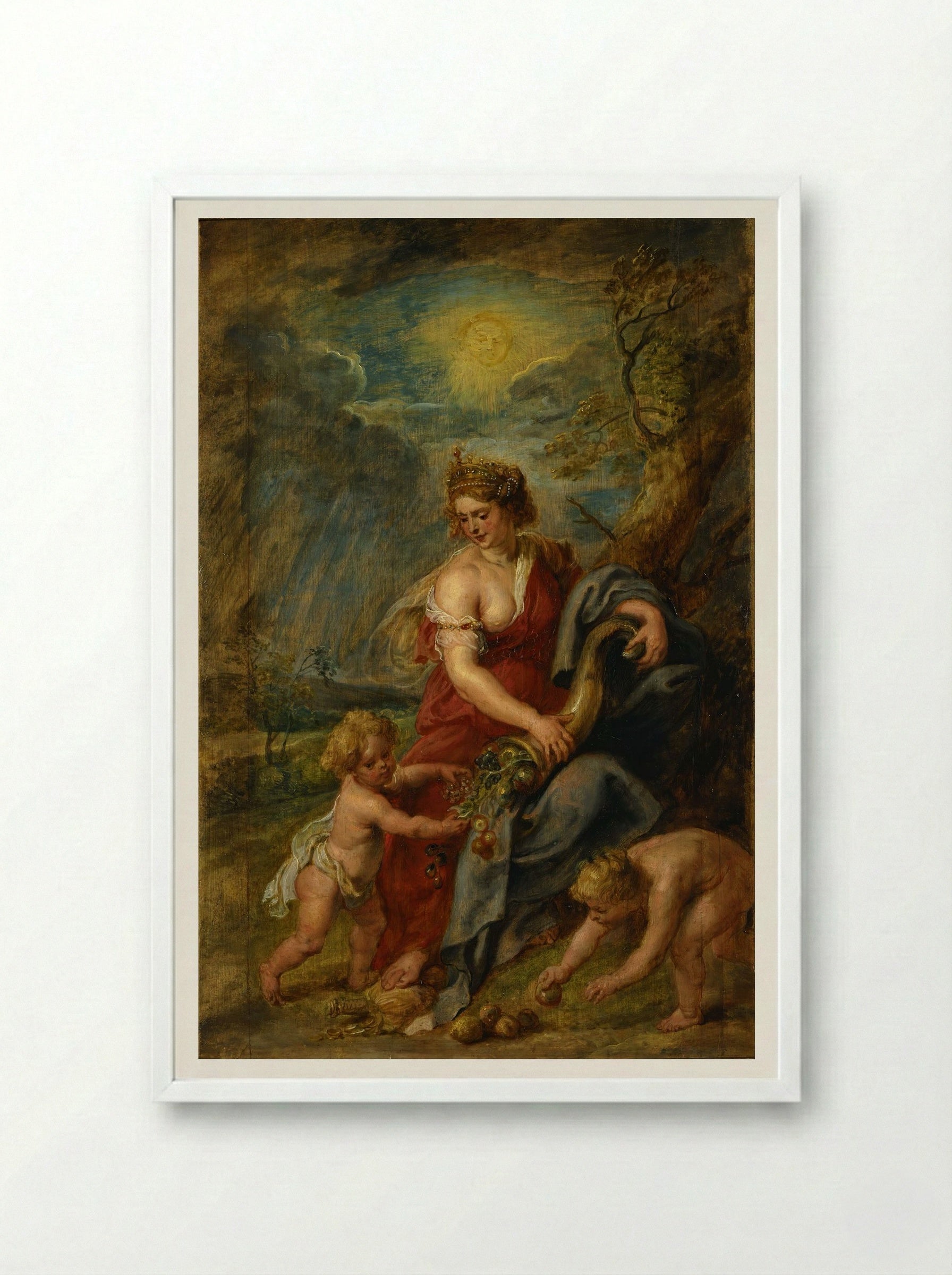 Abundance - Peter Paul Rubens - Framed Print White