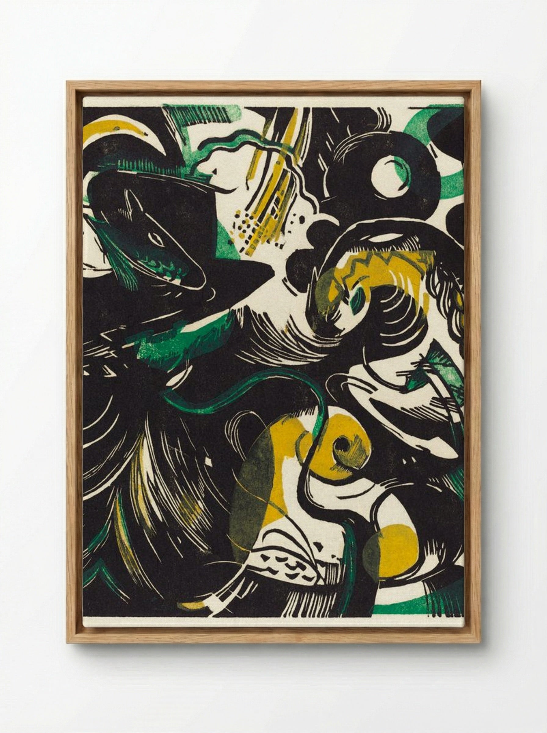 Genesis II (Schöpfungsgeschichte II) - Franz Marc - Framed Canvas Wood