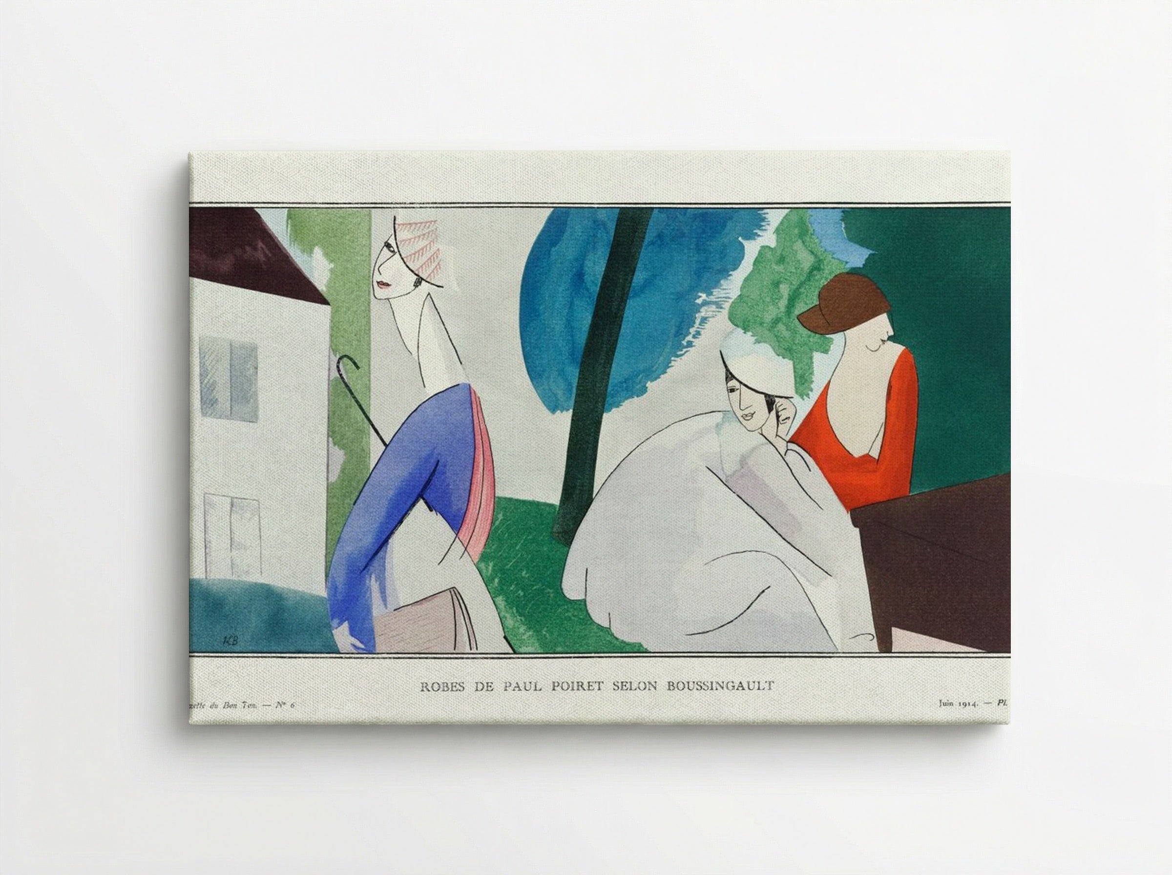 Robes de Paul Poiret selon Boussingault - Jean-Louis Boussingault - Canvas