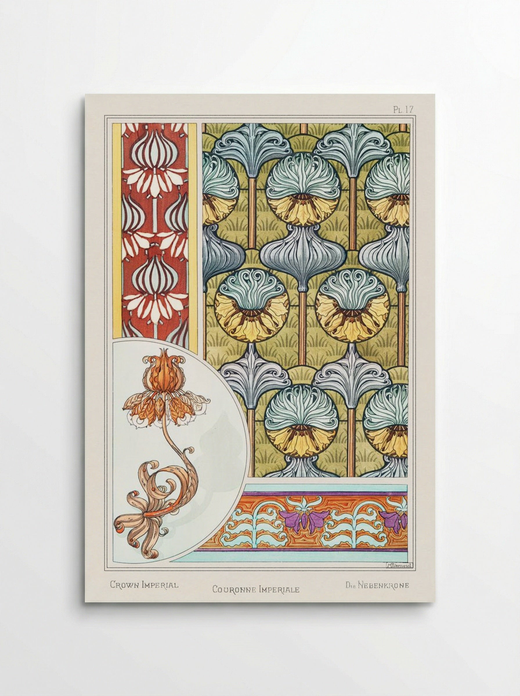 Couronne Impériale (Crown Imperial) from La Plante et ses Applications ornementales - Maurice Pillard Verneuil - Poster