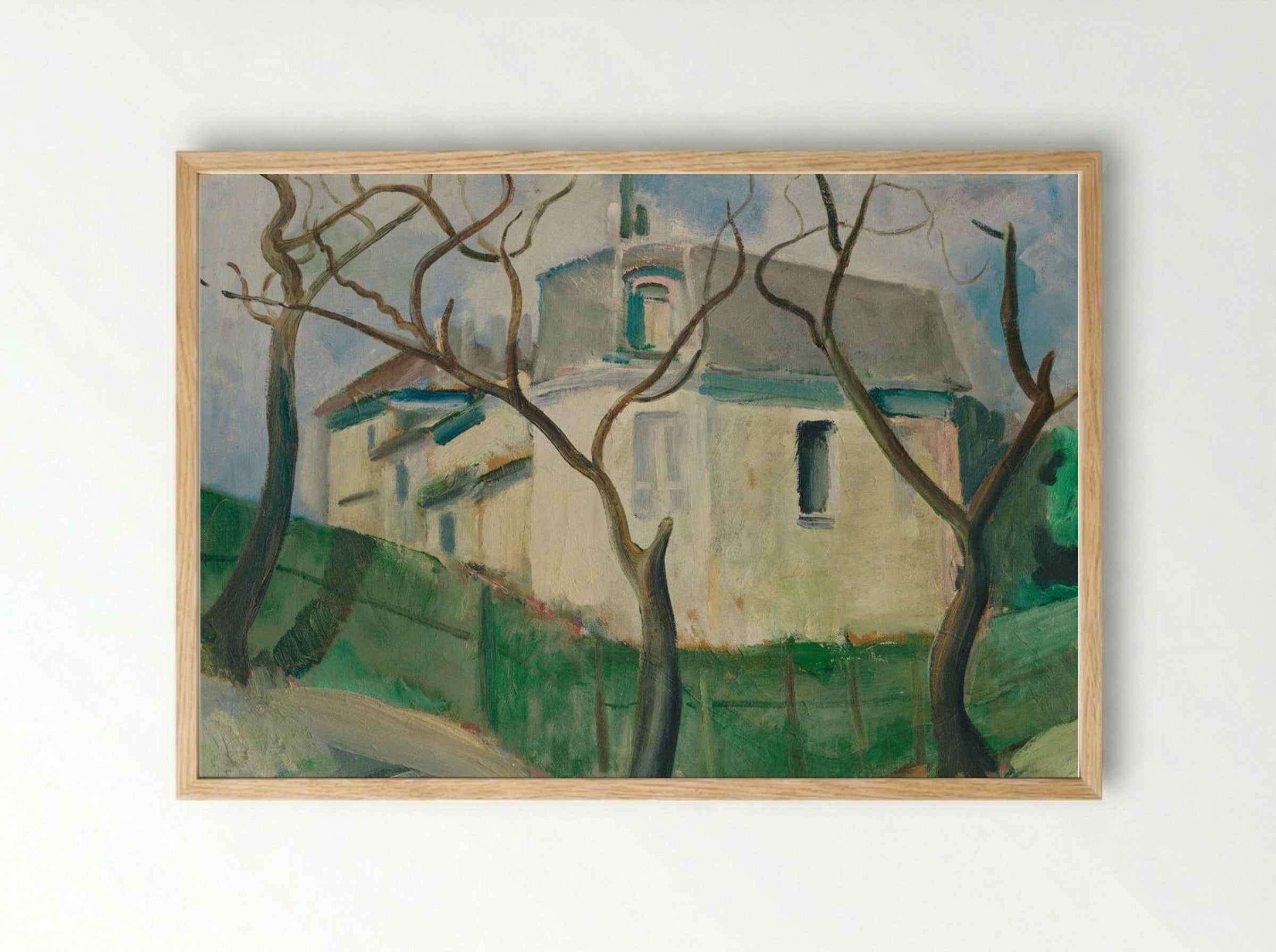 Villa in the Garden - Cyprián Majerník - Framed Print Wood
