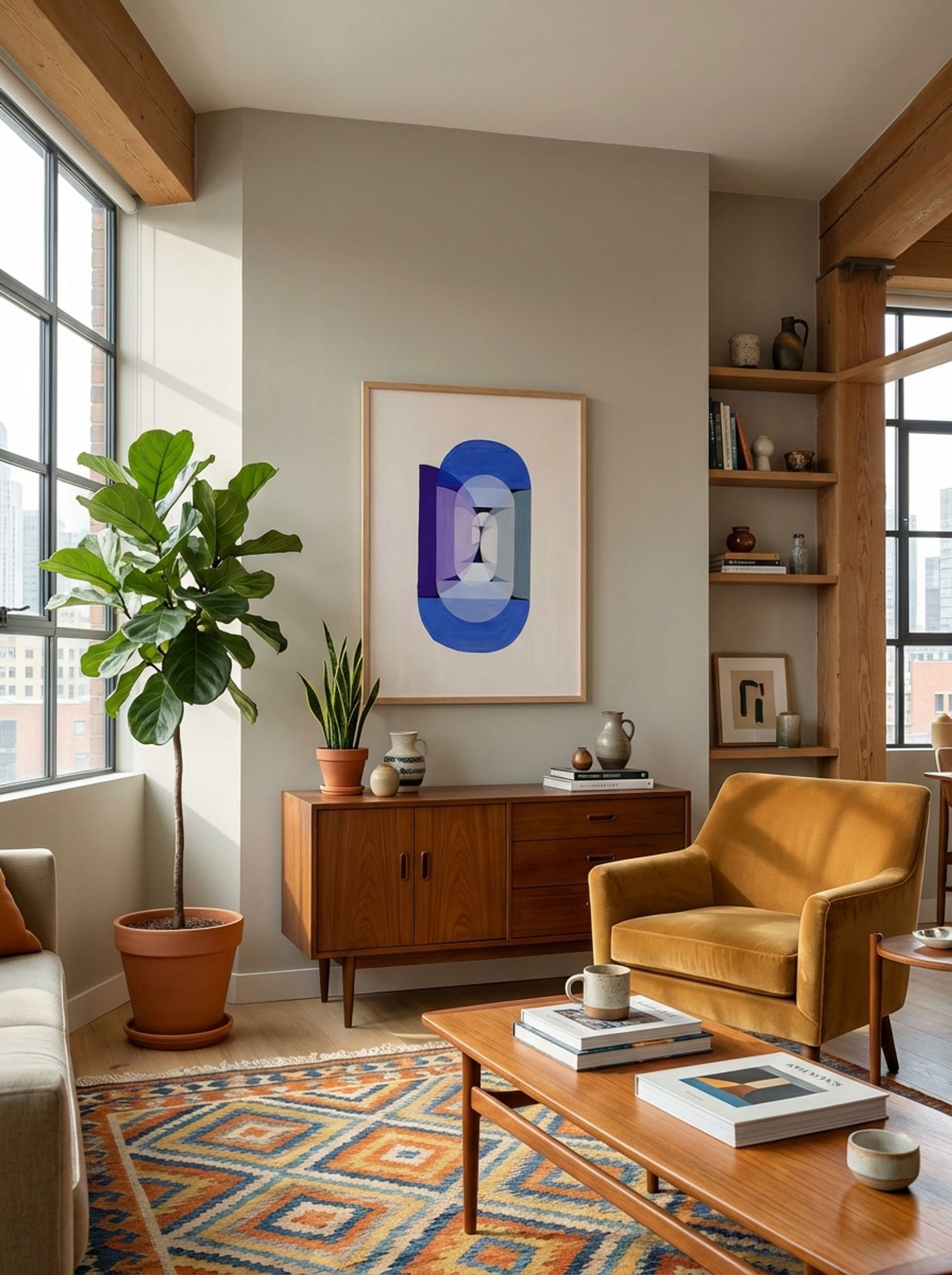 Blue, Gray, Violet Wheel - Joseph Schillinger - Lifestyle