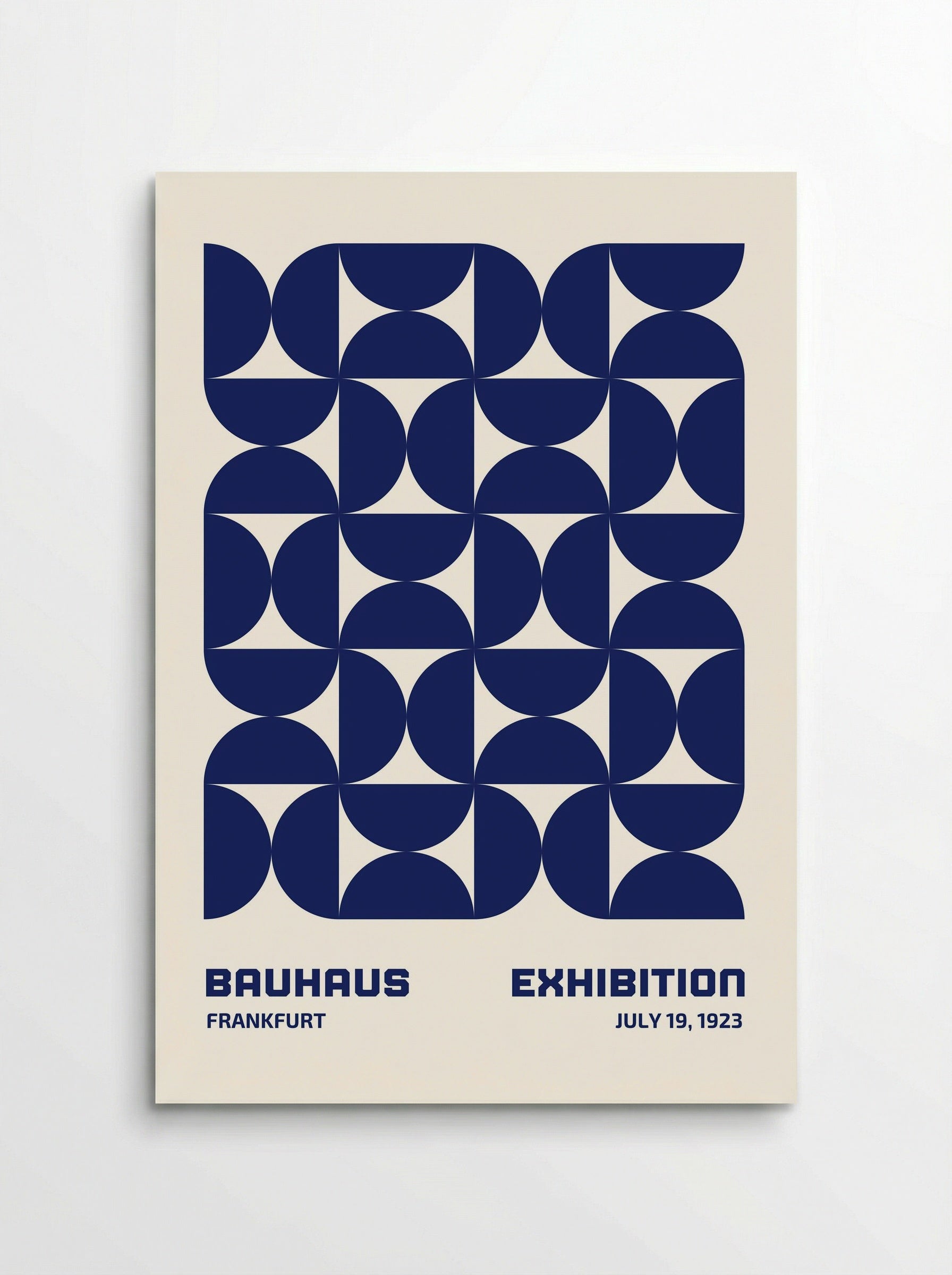 Bauhaus Modular Geometry - Blue Edition (1923 Frankfurt) - Poster