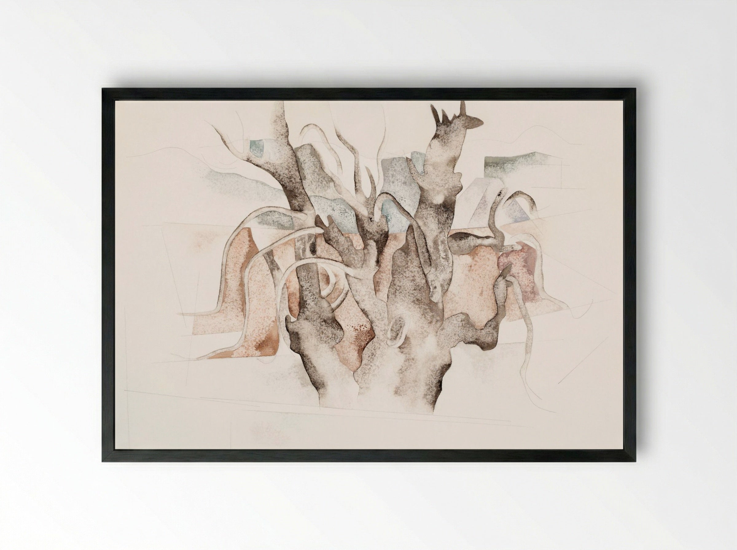 Bermuda Tree - Charles Demuth - Framed Print Black