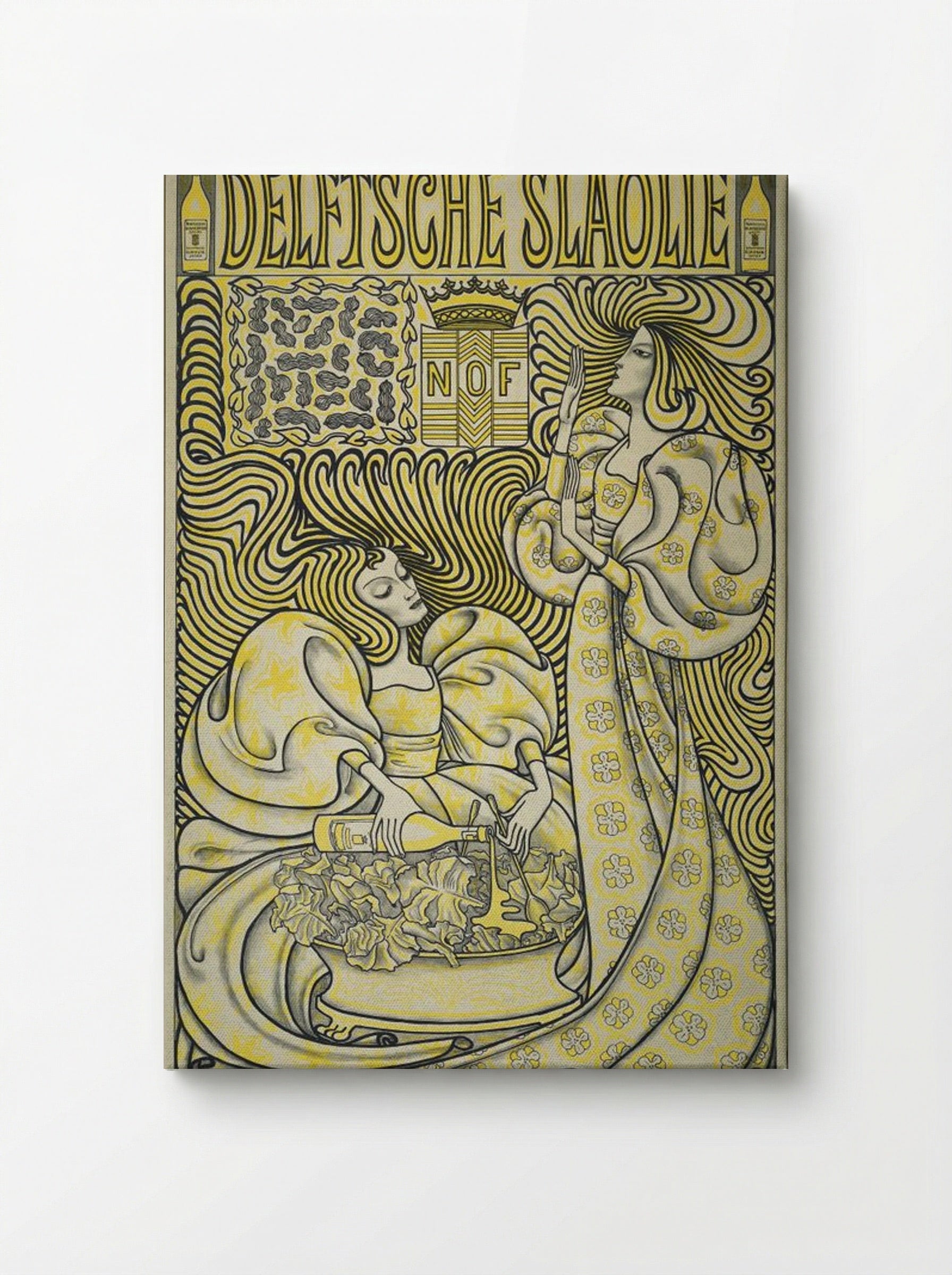 Poster for Delft Salad Oil - Jan Toorop - Canvas