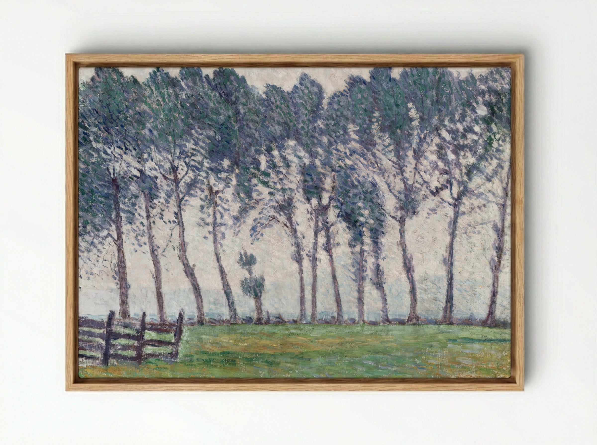 Rainy Weather at Hampton Court - Alfred William Finch - Framed Canvas Wood
