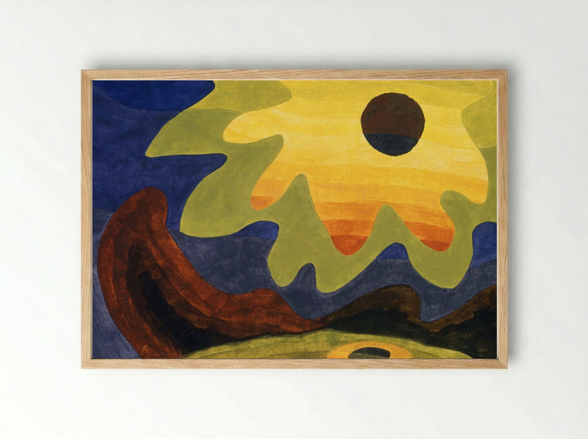 Sun - Arthur Dove - Framed Print Wood